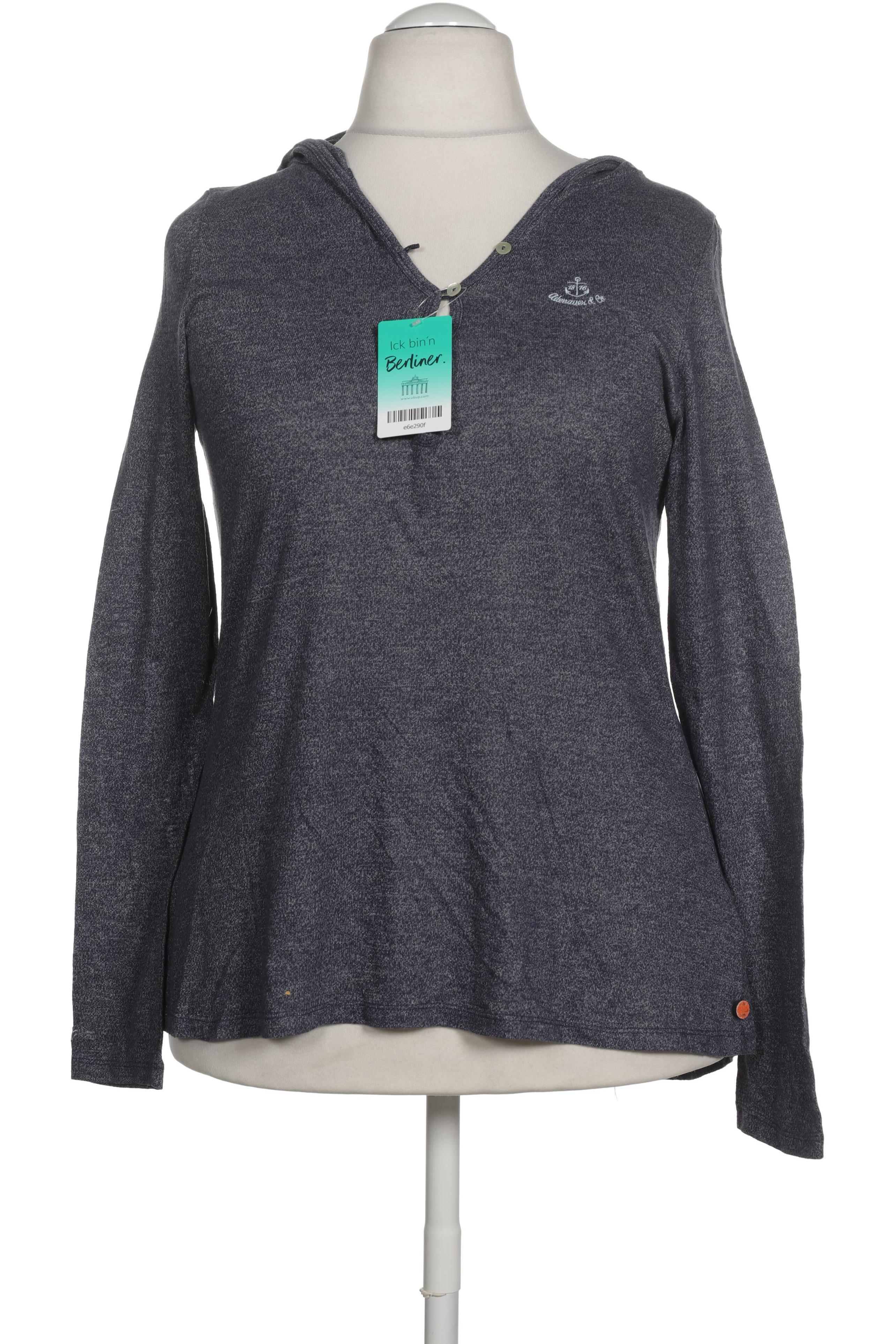 

Adenauer & Co Damen Langarmshirt, blau, Gr.