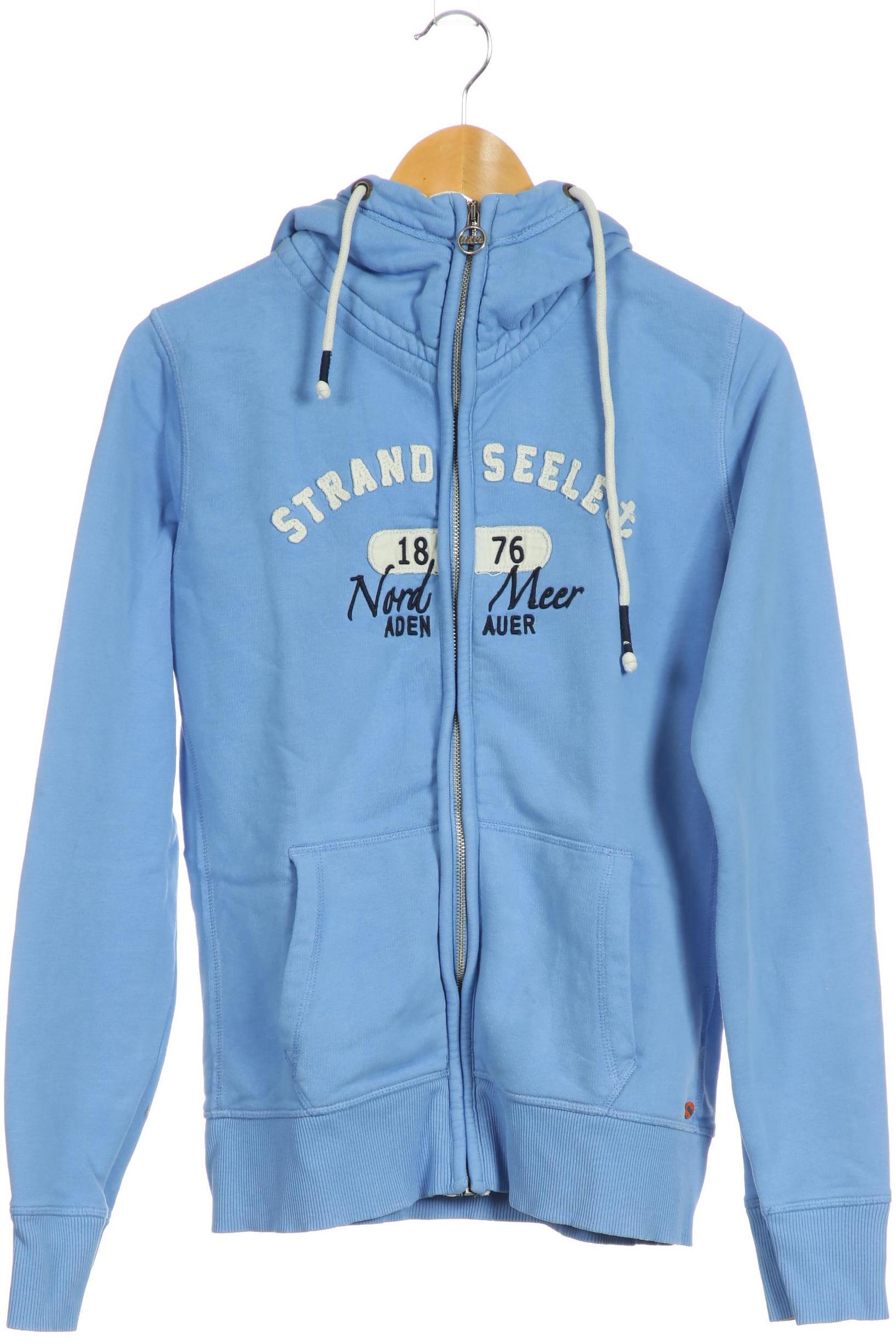 

Adenauer & Co Damen Kapuzenpullover, blau, Gr.