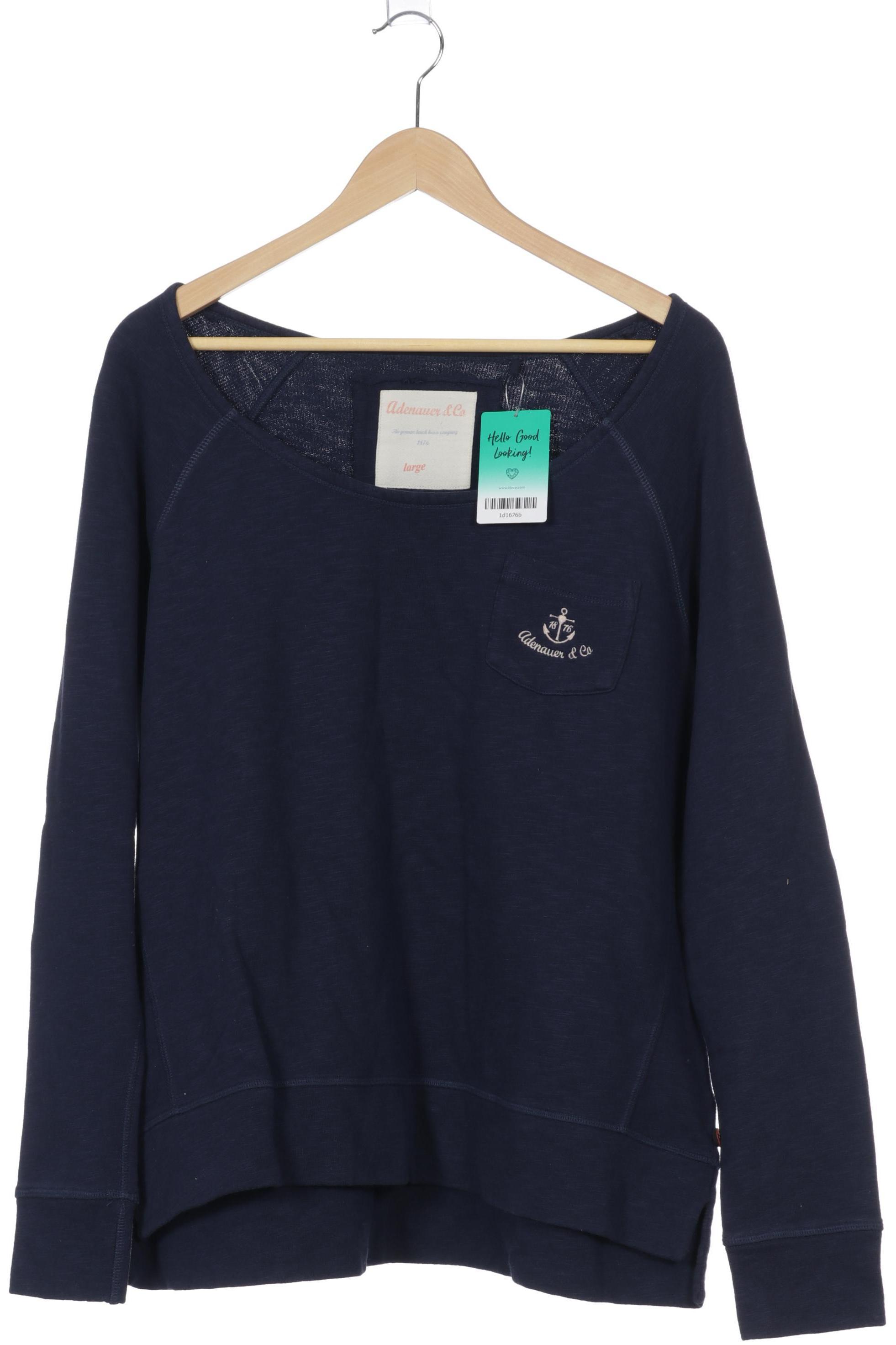 

Adenauer & Co Damen Sweatshirt, blau, Gr.