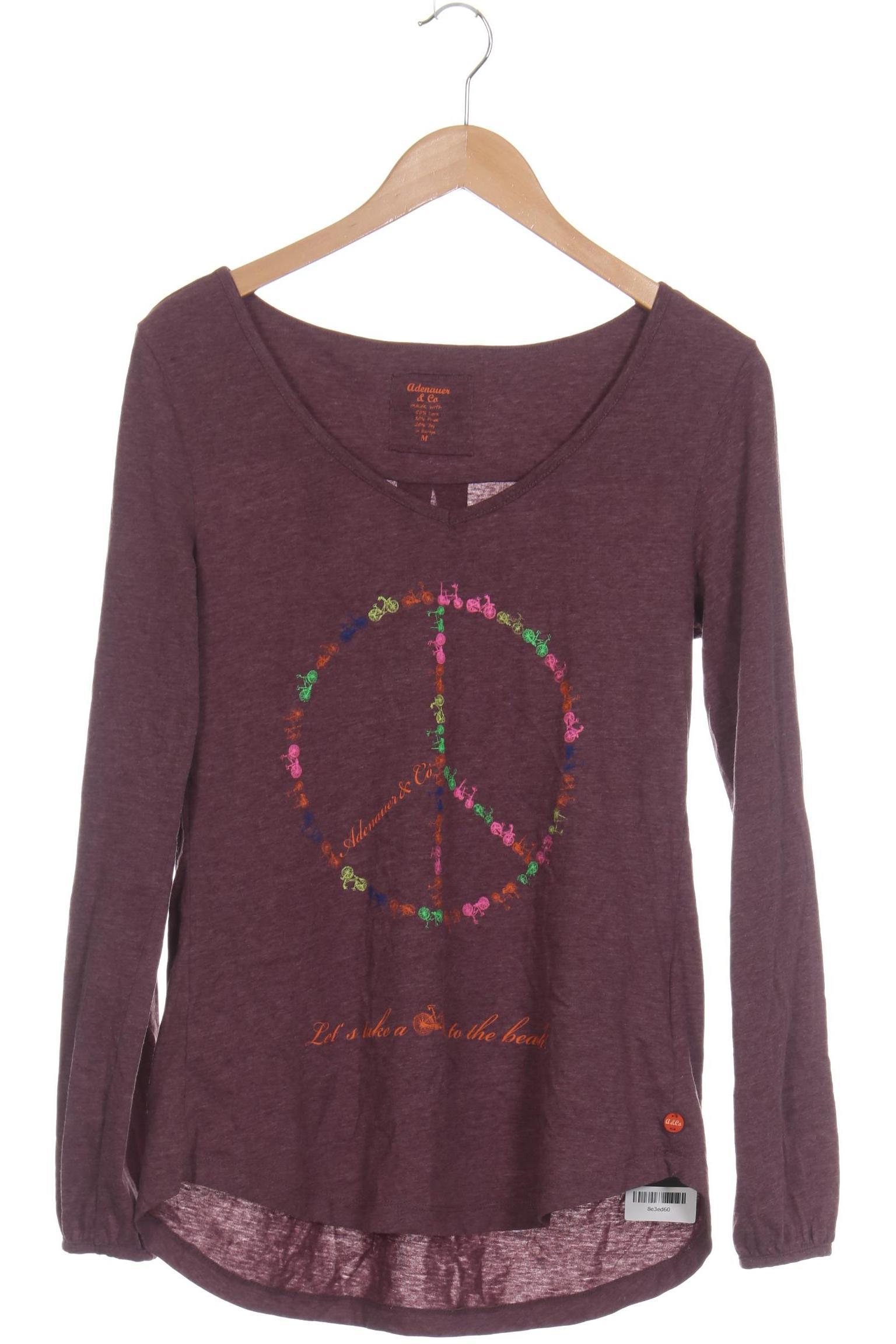 

Adenauer & Co Damen Langarmshirt, lila, Gr.
