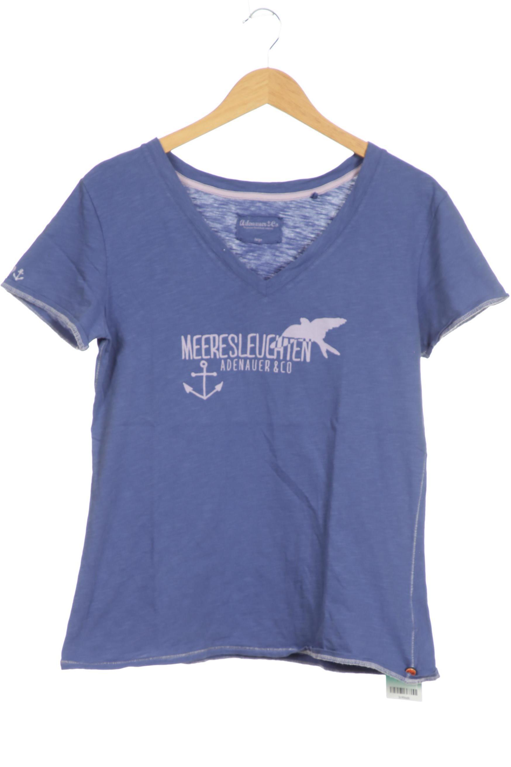

Adenauer & Co Damen T-Shirt, blau, Gr.