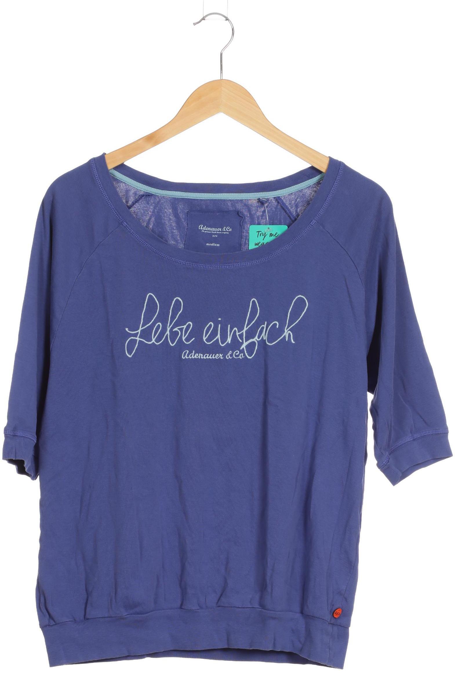 

Adenauer & Co Damen Langarmshirt, blau, Gr.