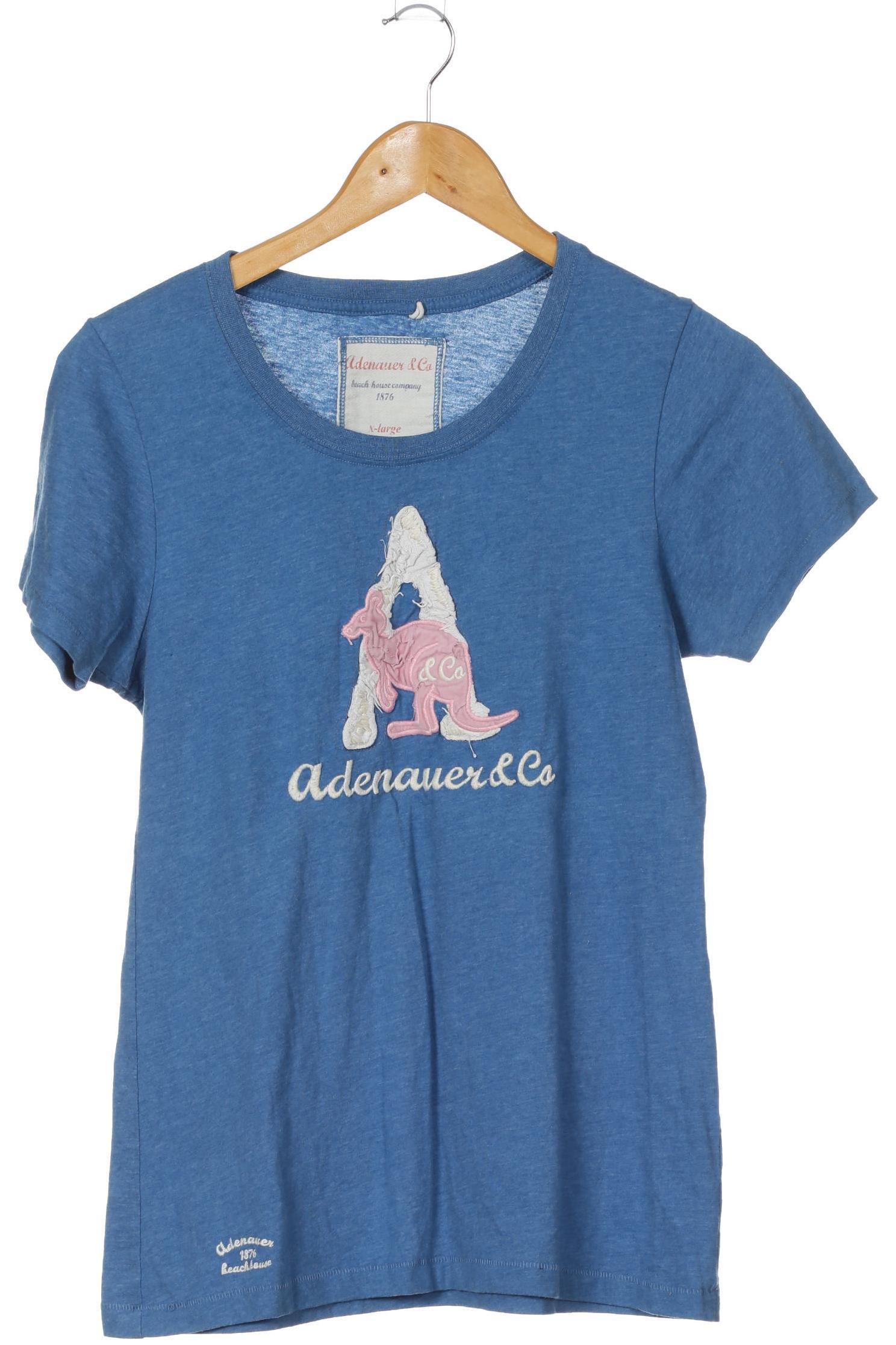 

Adenauer & Co Damen T-Shirt, blau, Gr.