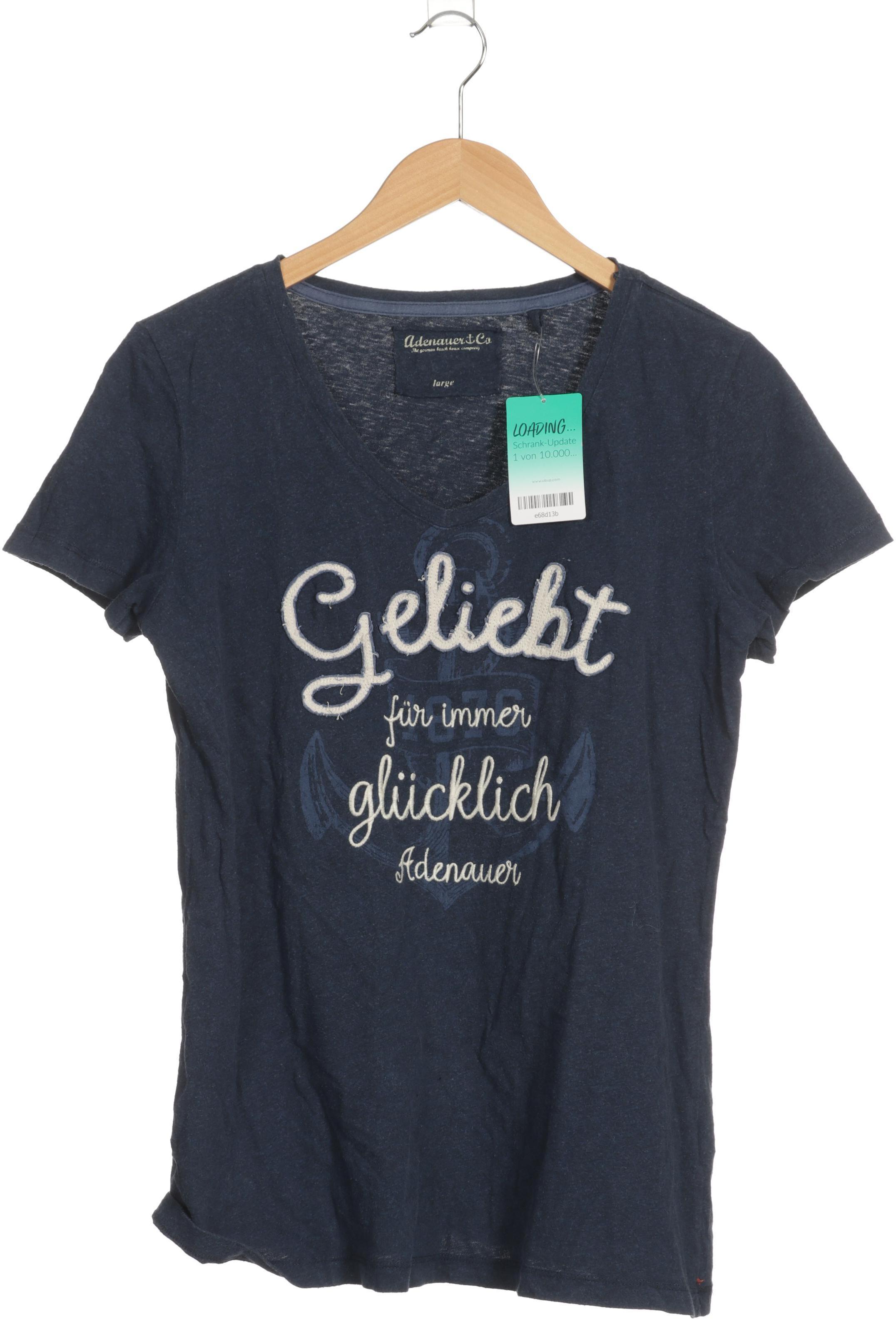 

Adenauer & Co Damen T-Shirt, blau, Gr.