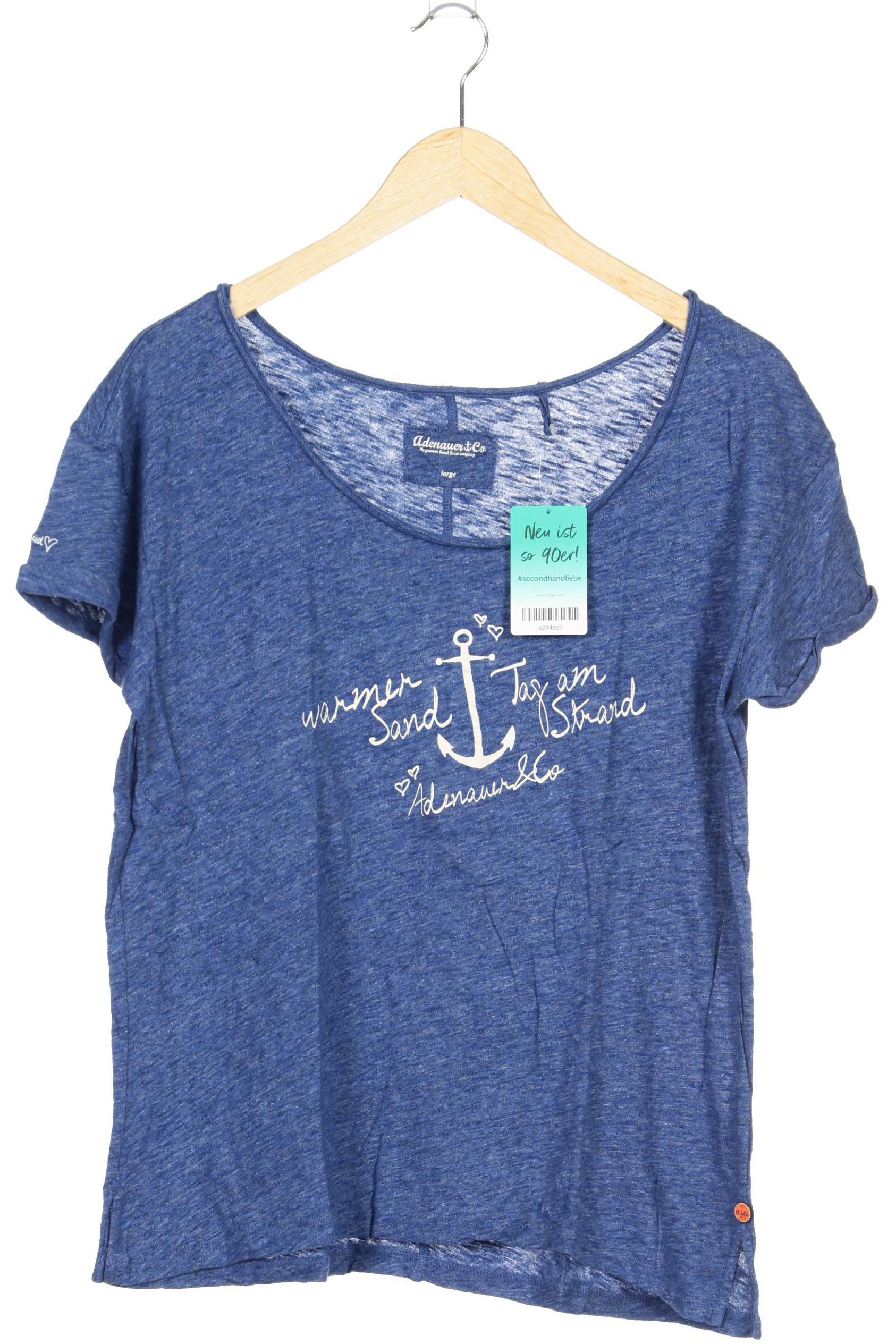 

Adenauer & Co Damen T-Shirt, blau, Gr.