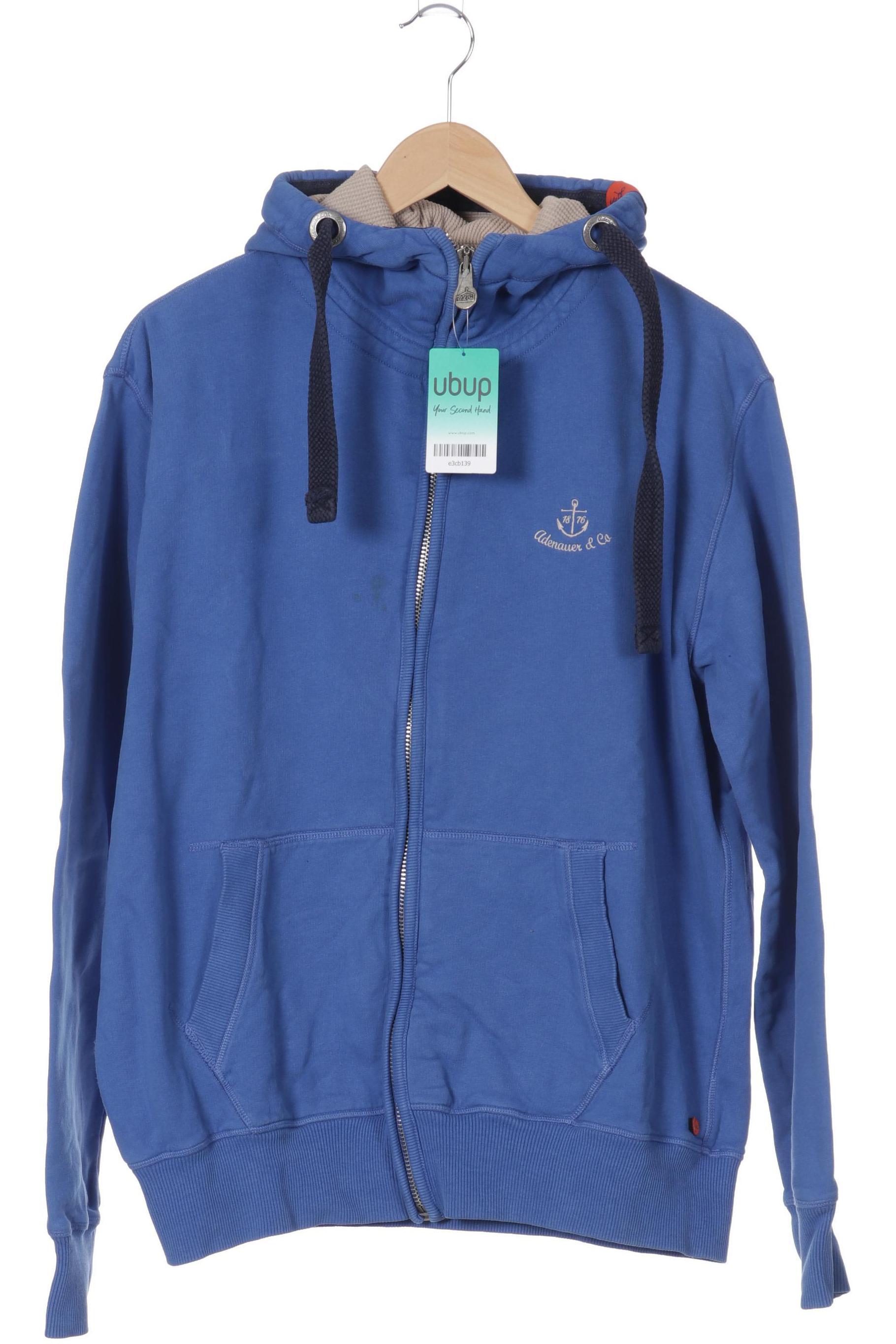 

Adenauer & Co Herren Kapuzenpullover, blau, Gr.