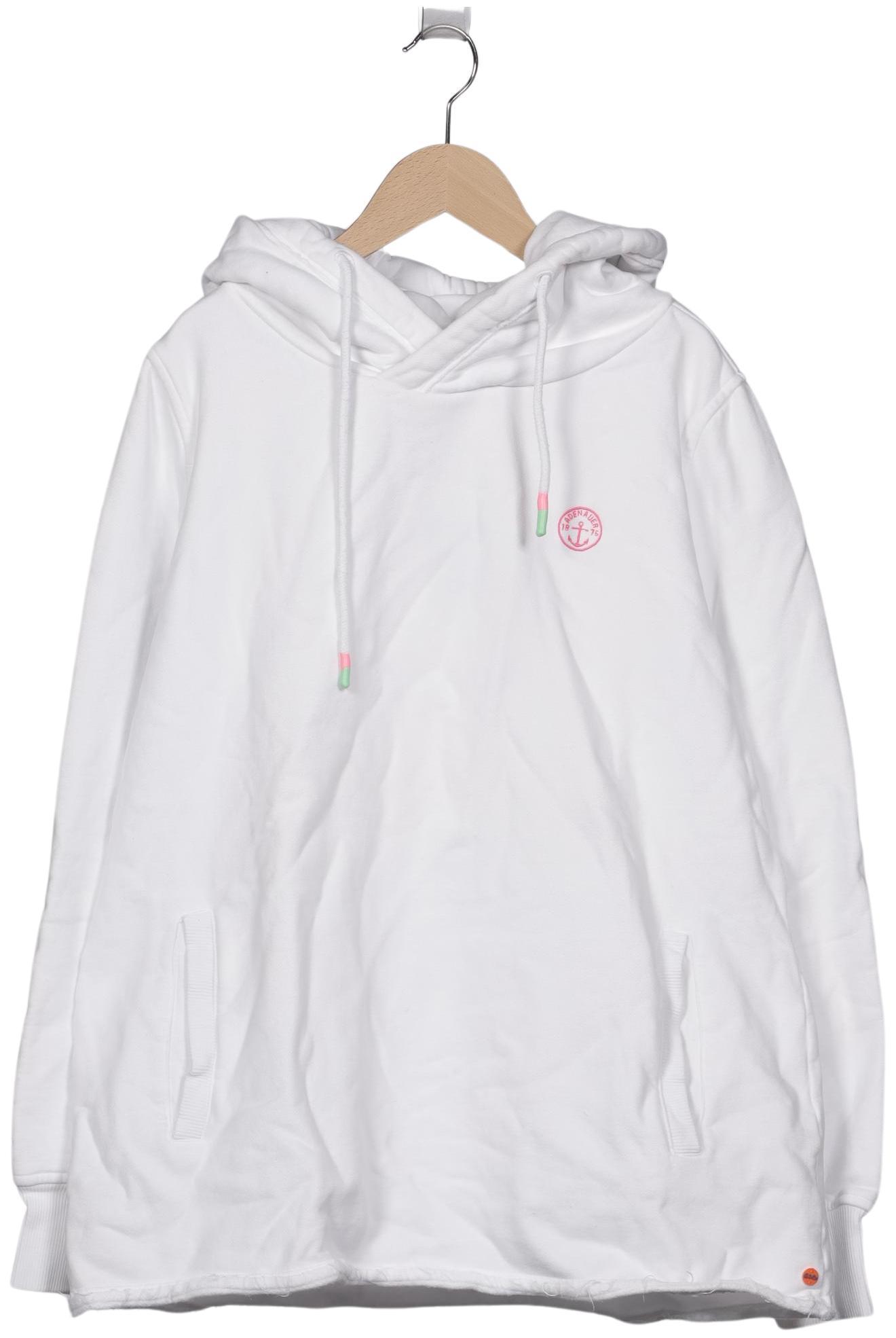 

Adenauer & Co Damen Kapuzenpullover, weiß, Gr. 44