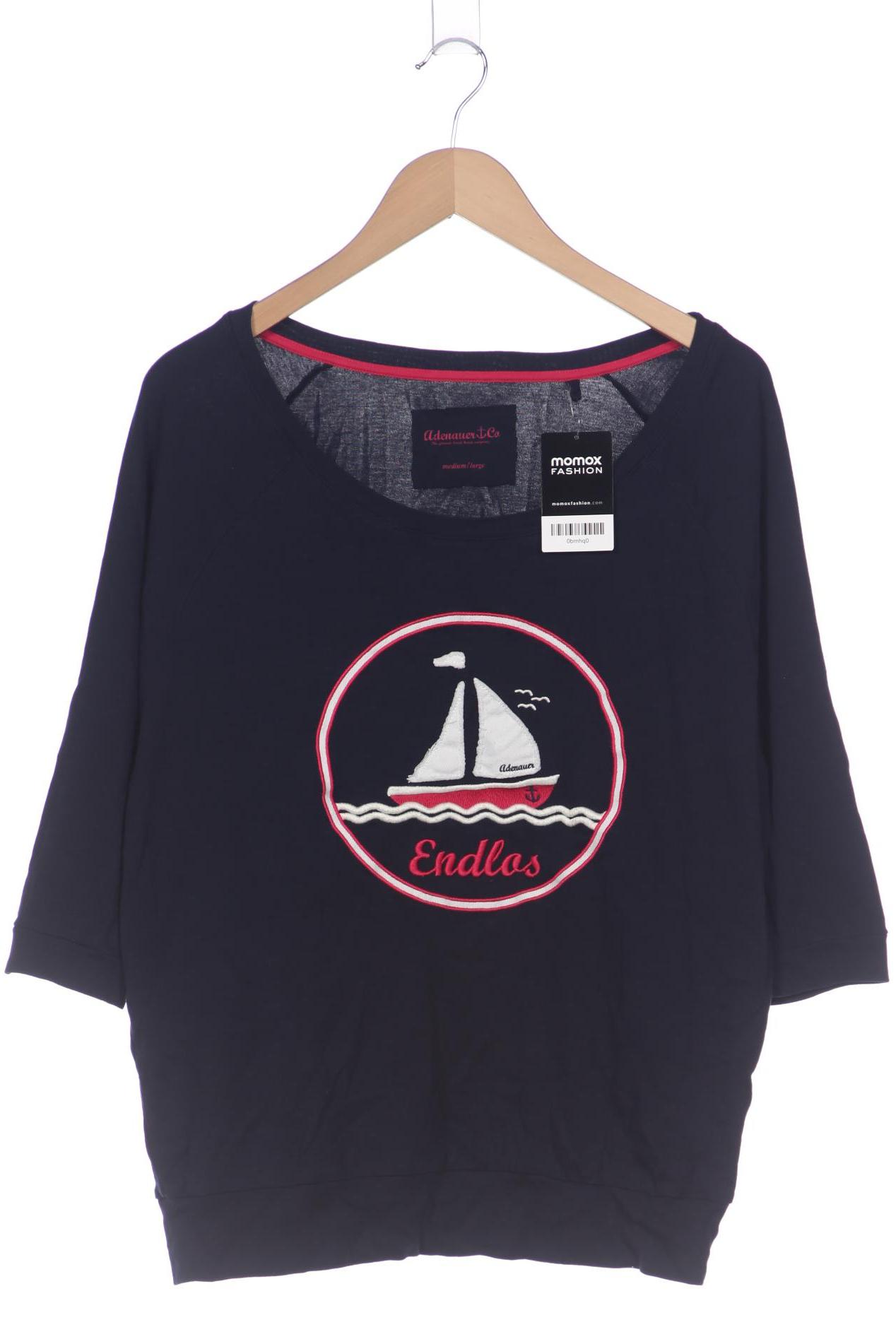 

Adenauer & Co Damen Langarmshirt, marineblau, Gr. 38