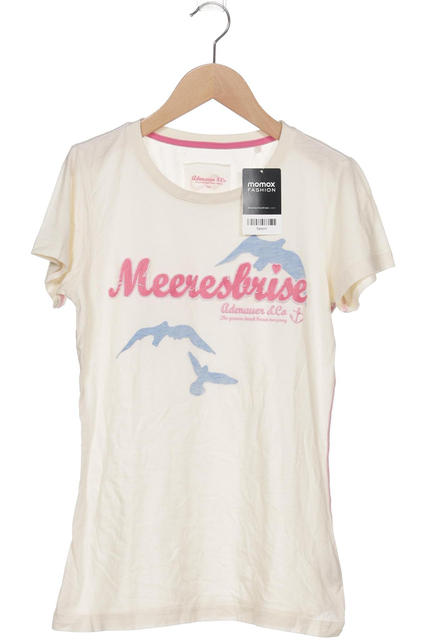

Adenauer & Co Damen T-Shirt, beige, Gr. 38
