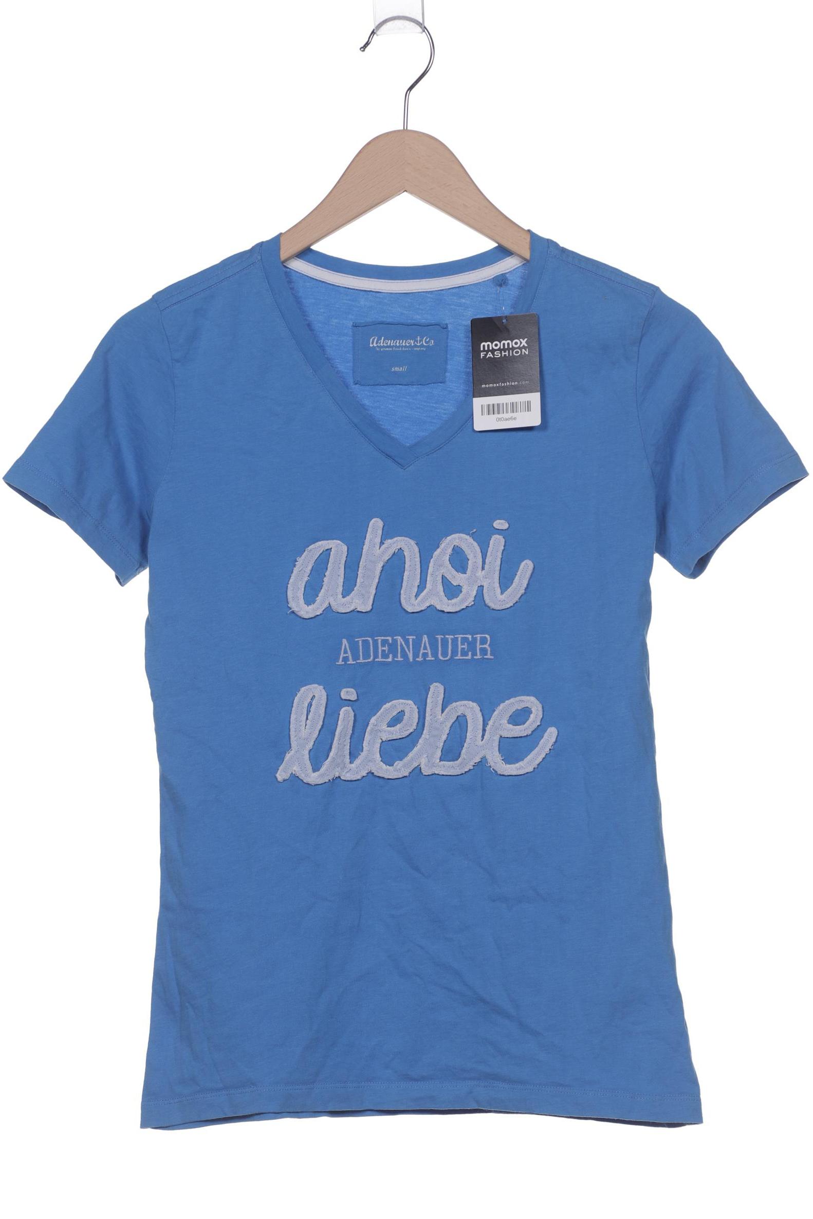 

Adenauer & Co Damen T-Shirt, blau, Gr. 36