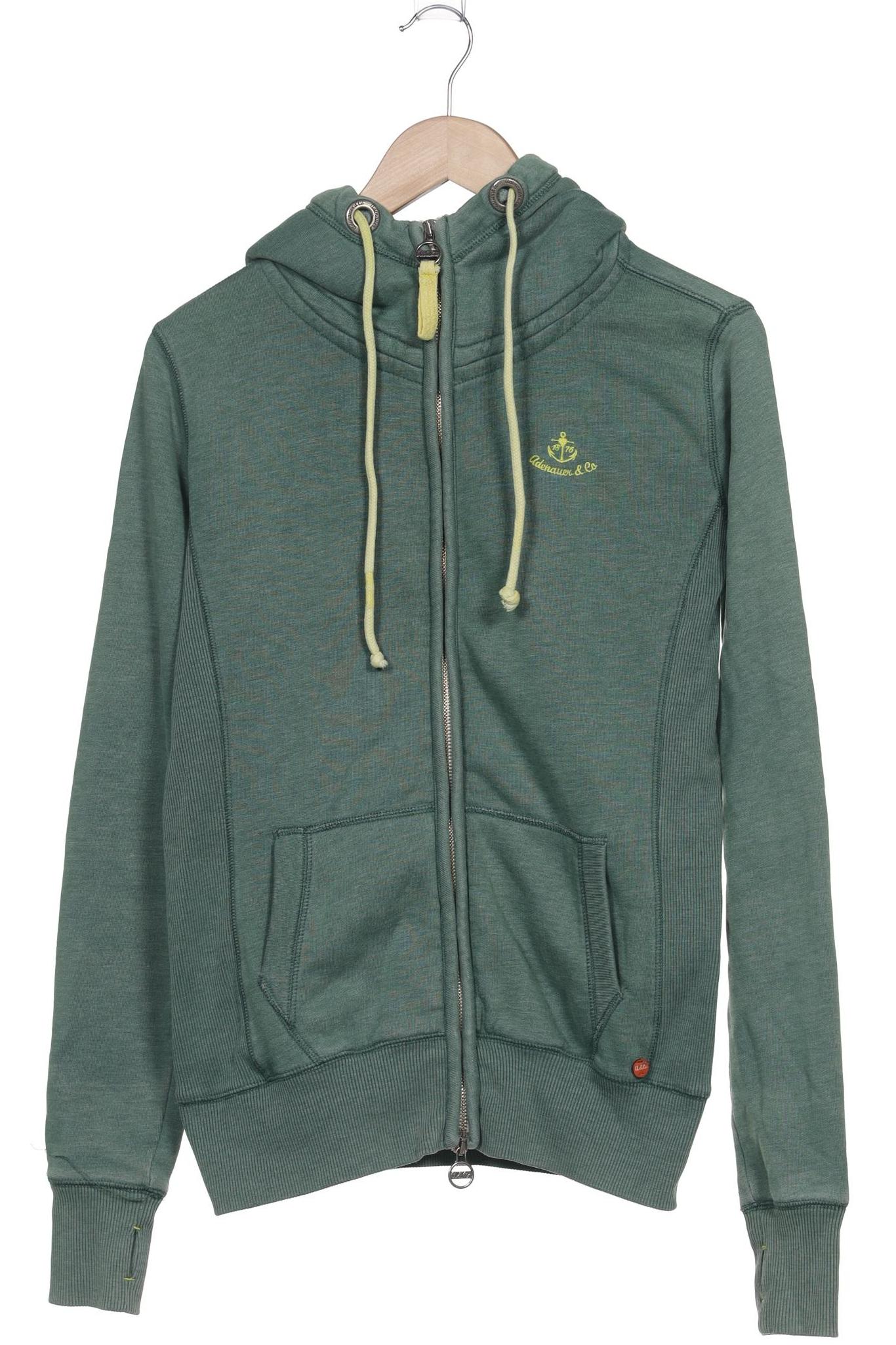 

Adenauer & Co Damen Kapuzenpullover, grün, Gr. 38