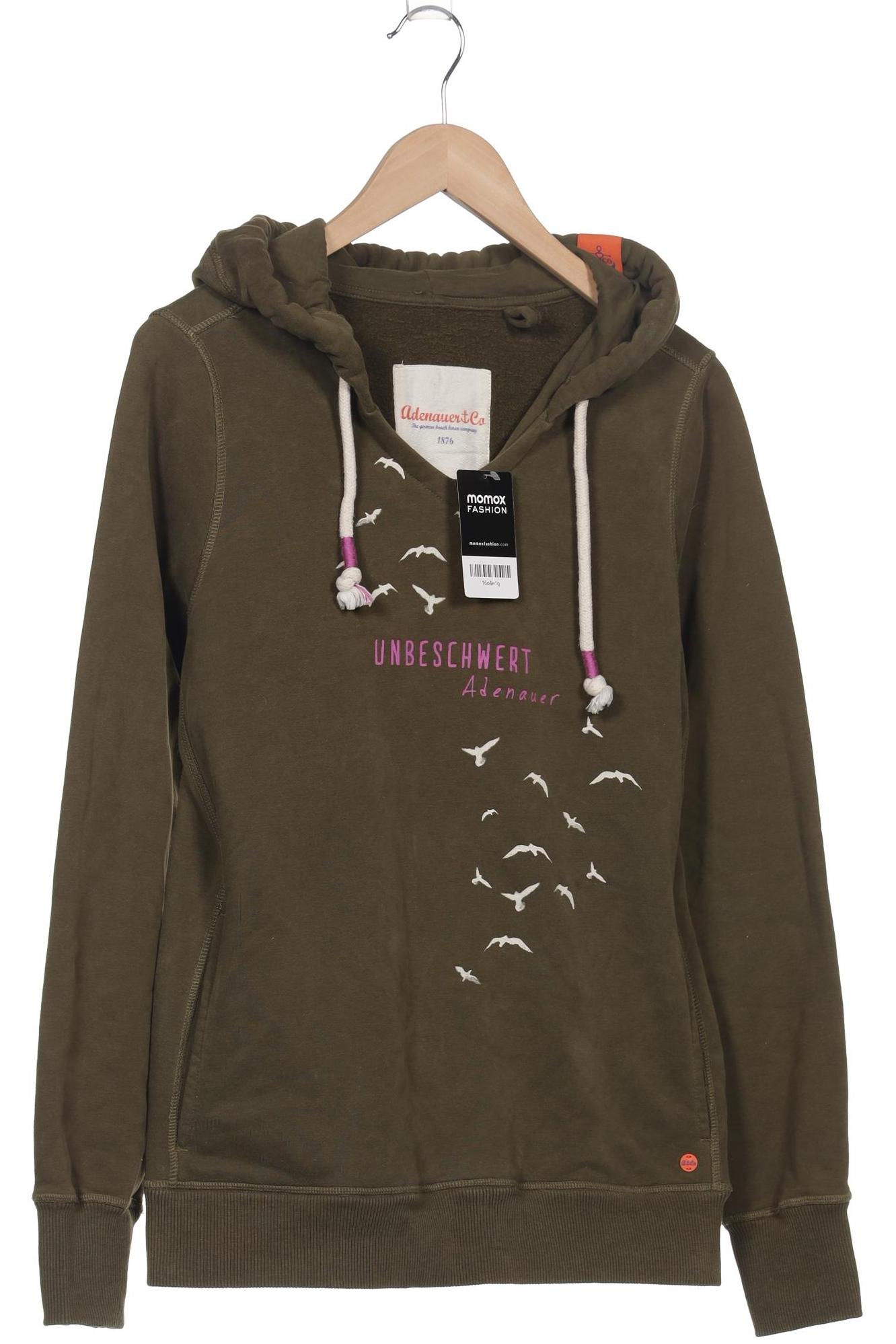 

Adenauer & Co Damen Kapuzenpullover, grün, Gr. 42