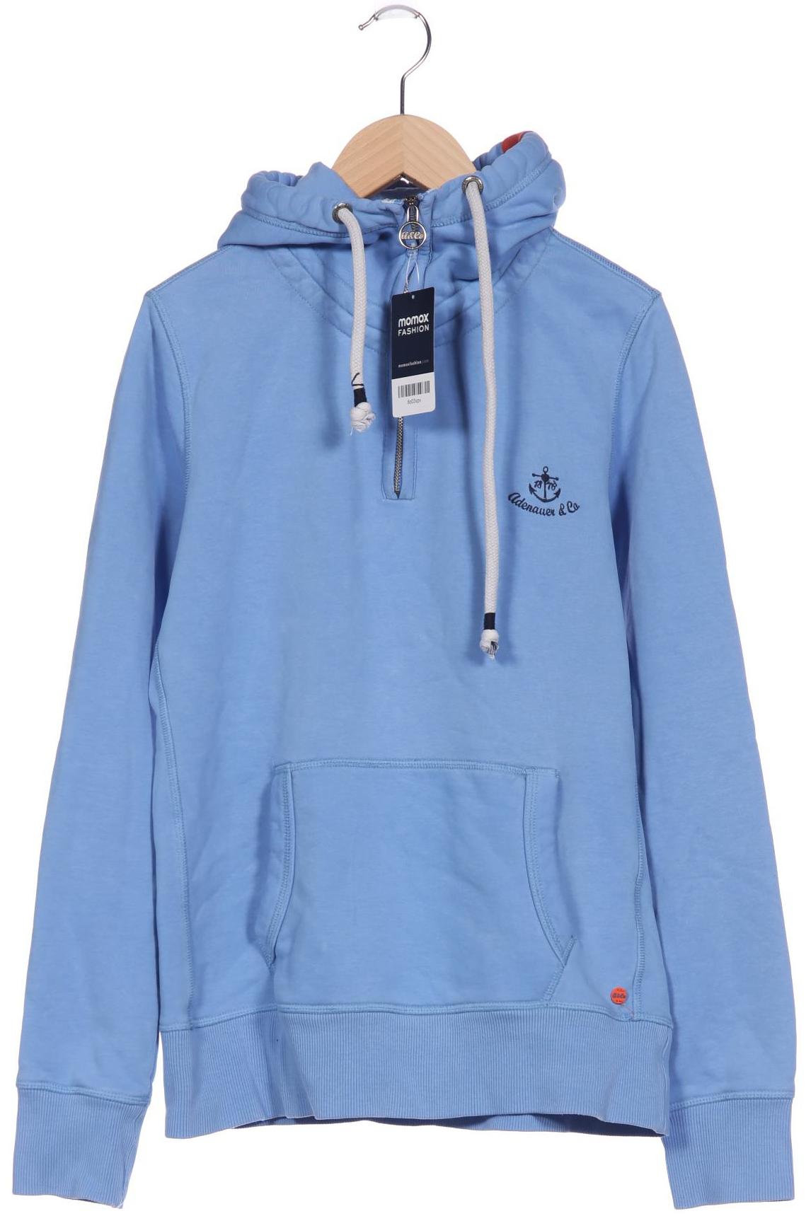 

Adenauer & Co Damen Kapuzenpullover, blau, Gr. 38