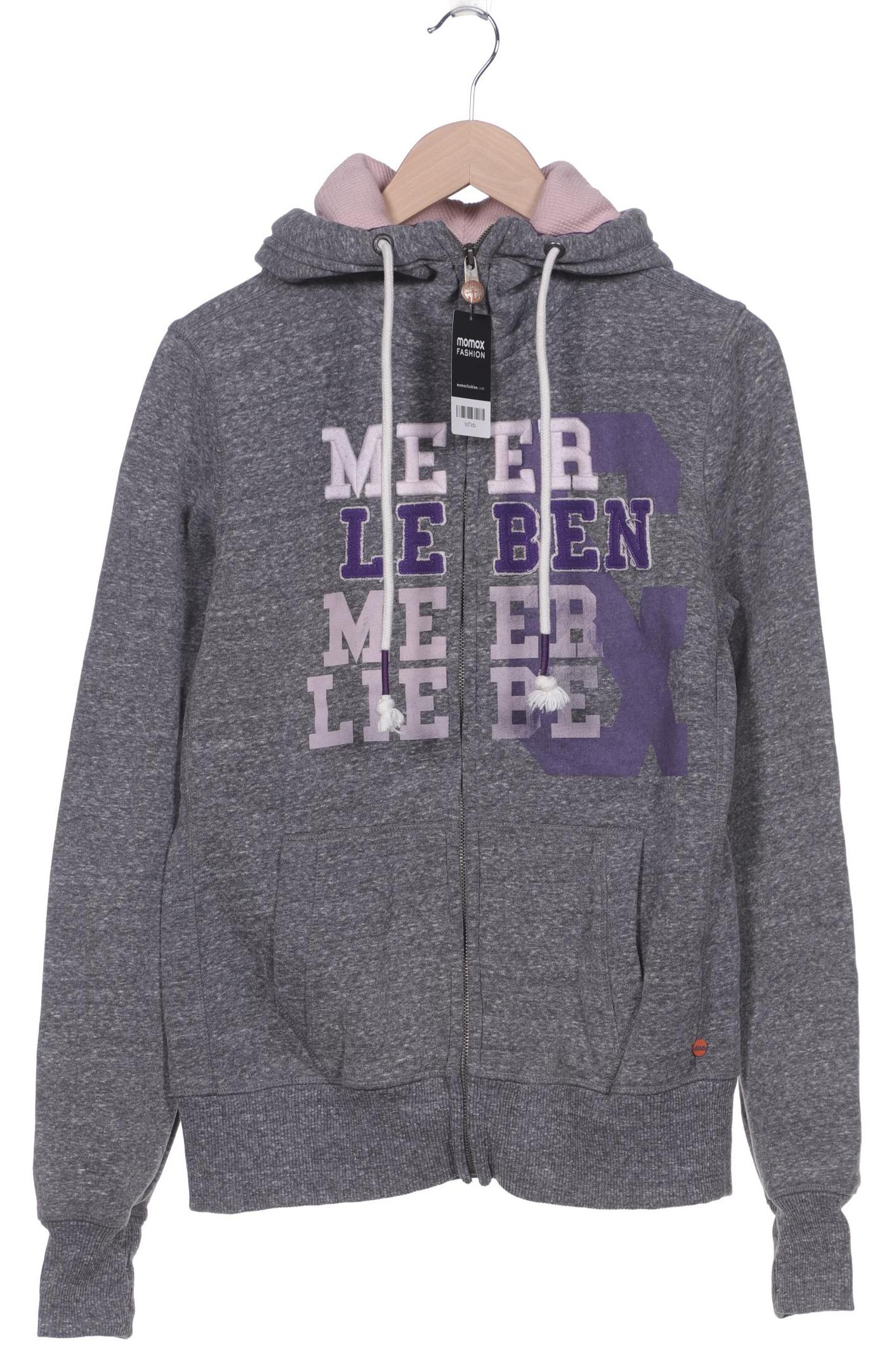 

Adenauer & Co Damen Kapuzenpullover, grau, Gr. 42