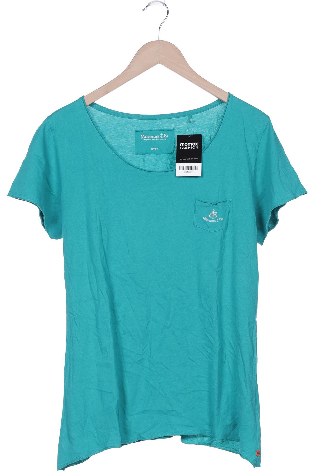 

Adenauer & Co Damen T-Shirt, türkis, Gr. 42