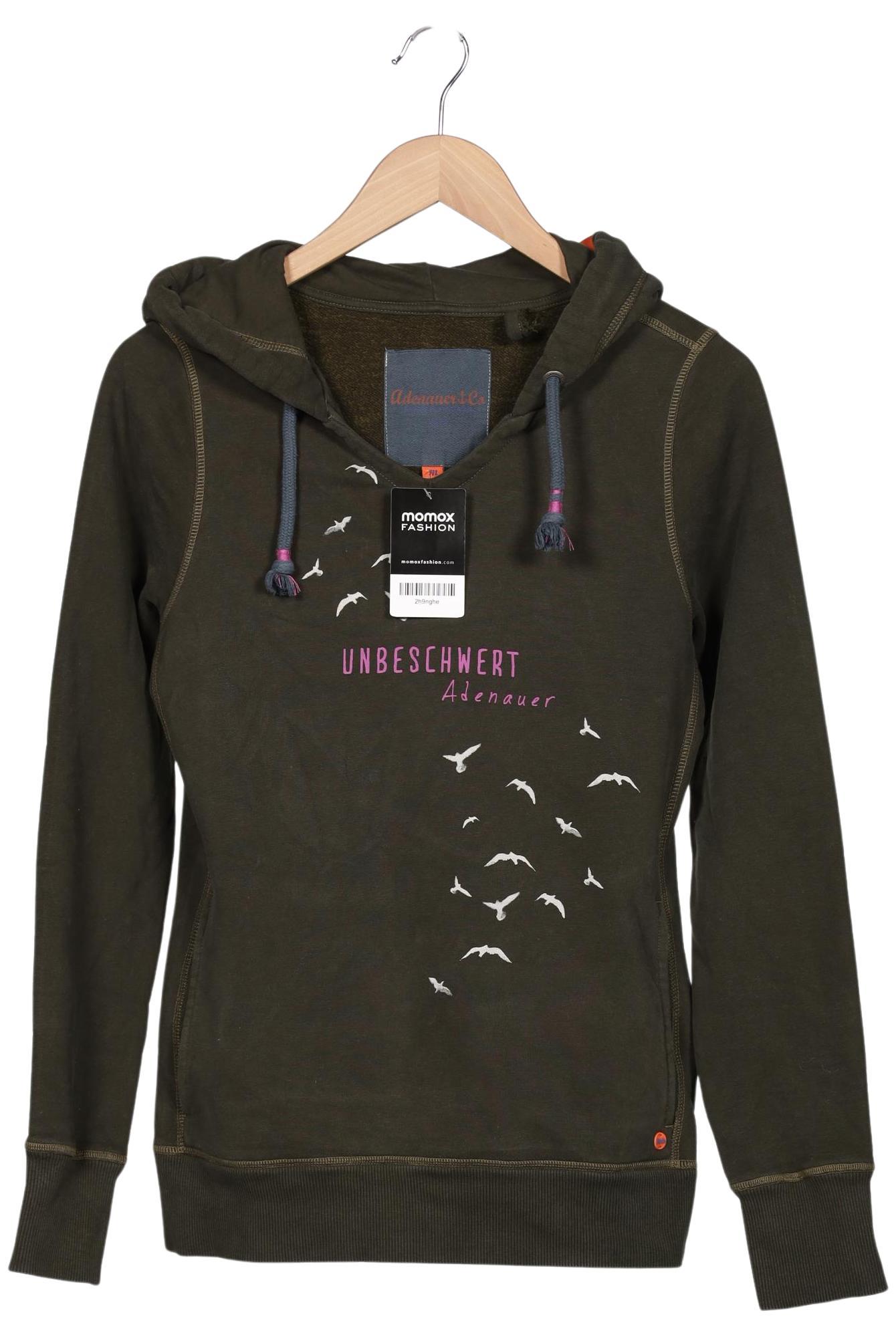 

Adenauer & Co Damen Kapuzenpullover, grün, Gr. 38
