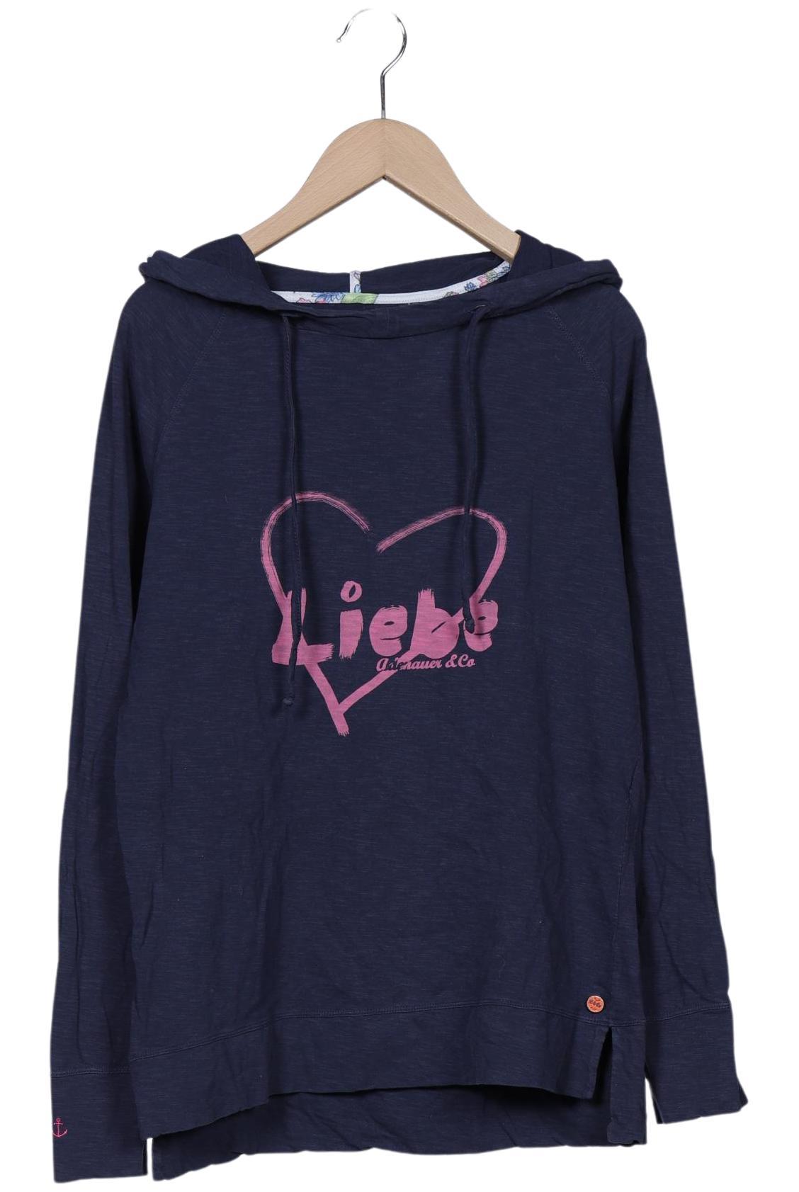 

Adenauer & Co Damen Kapuzenpullover, marineblau, Gr. 38