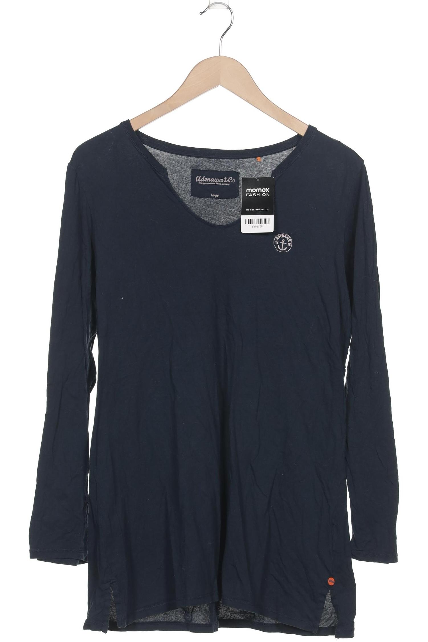 

Adenauer & Co Damen Langarmshirt, marineblau, Gr. 42