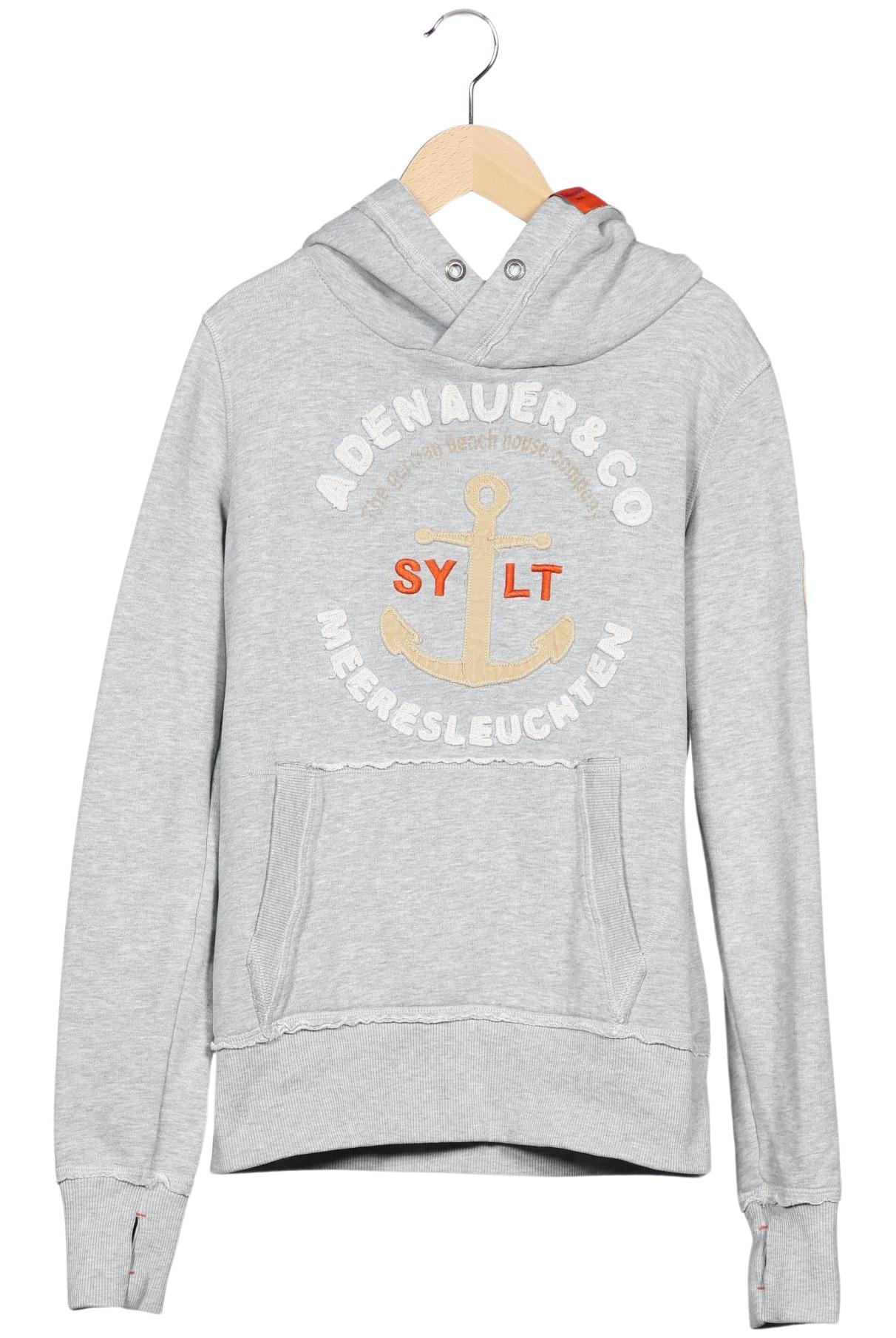 

Adenauer & Co Damen Kapuzenpullover, grau, Gr. 36