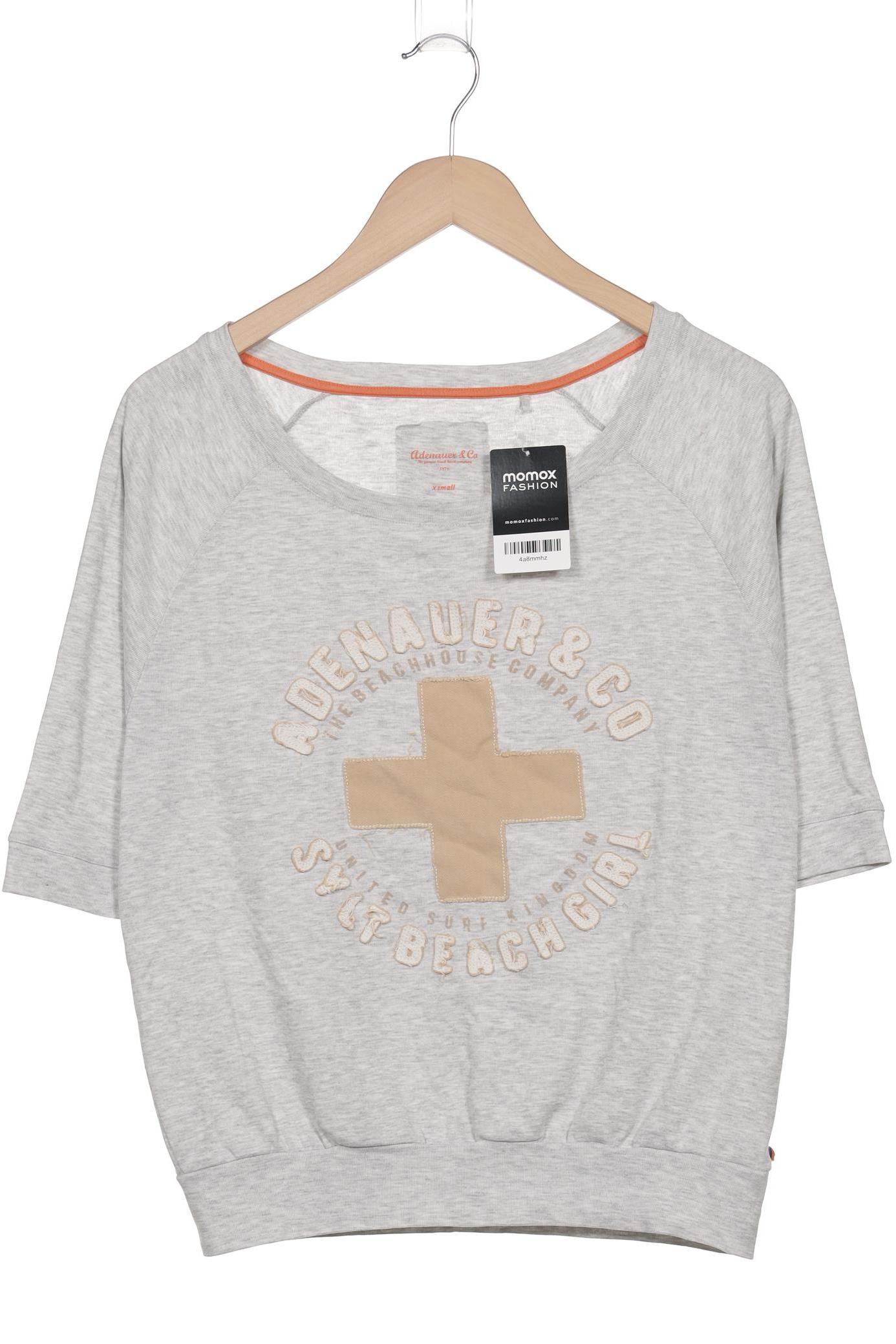 

Adenauer & Co Damen Langarmshirt, grau, Gr. 34