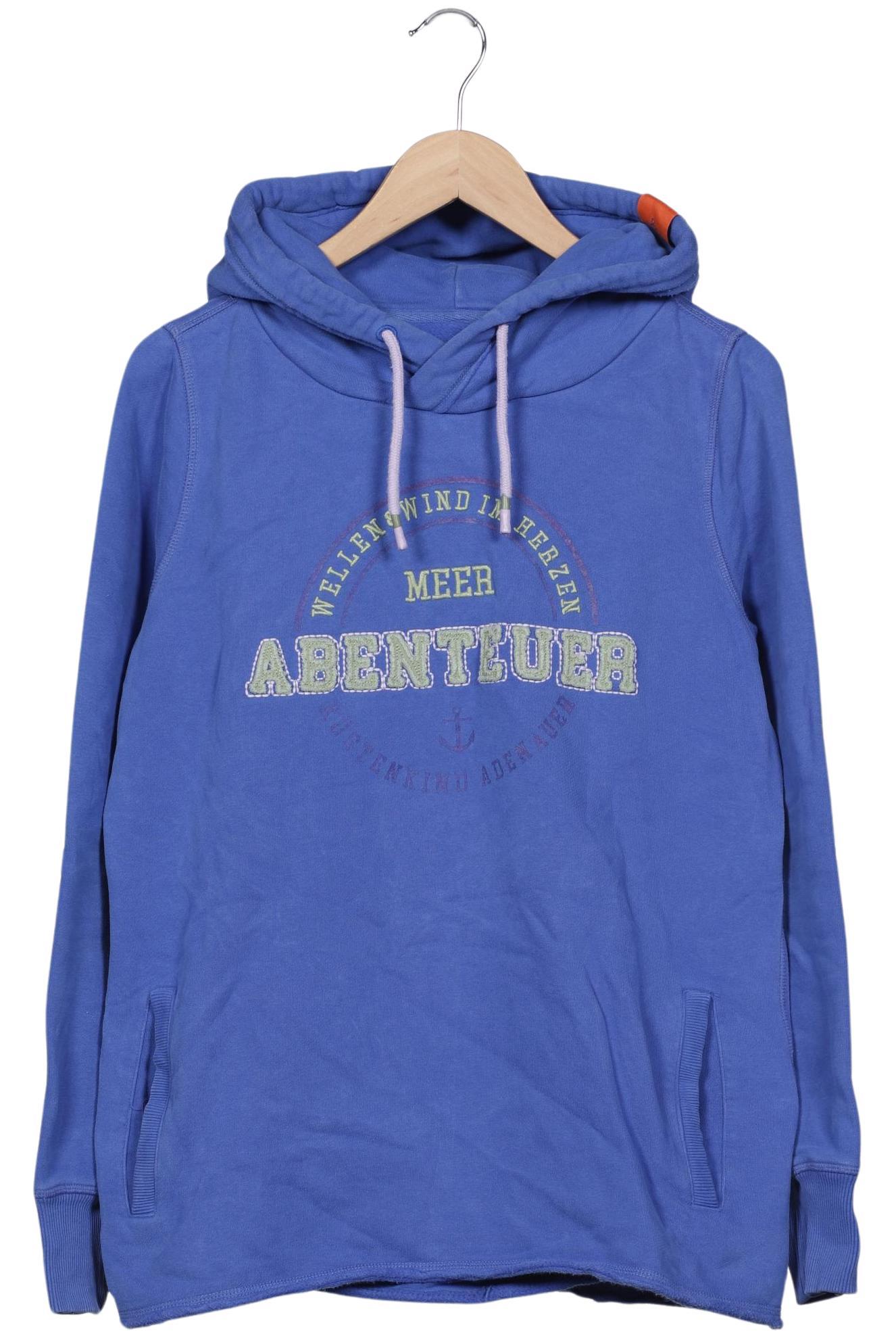 

Adenauer & Co Damen Kapuzenpullover, blau, Gr. 38