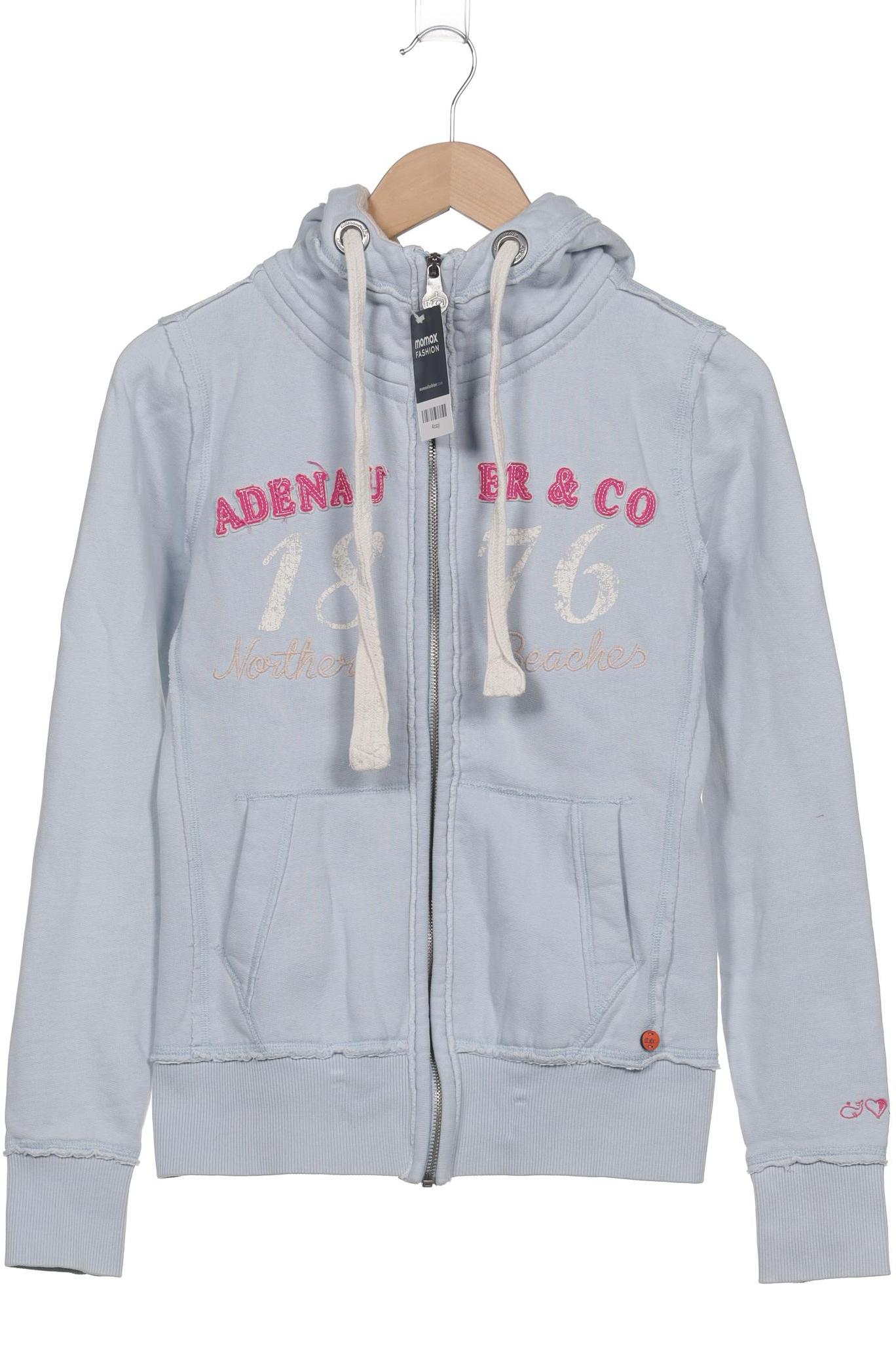 

Adenauer & Co Damen Kapuzenpullover, hellblau, Gr. 34