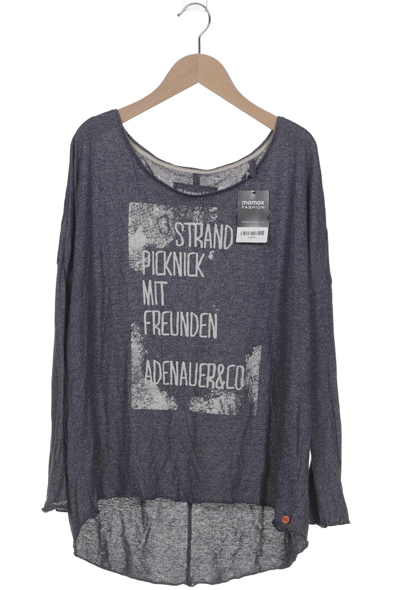 

Adenauer & Co Damen Langarmshirt, blau, Gr. 38