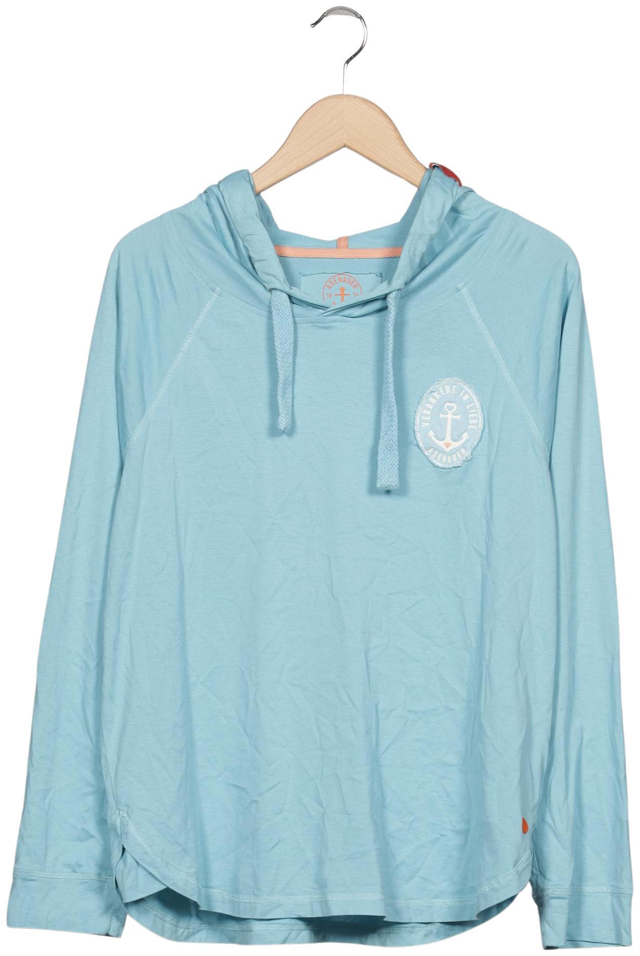

Adenauer & Co Damen Kapuzenpullover, hellblau, Gr. 38