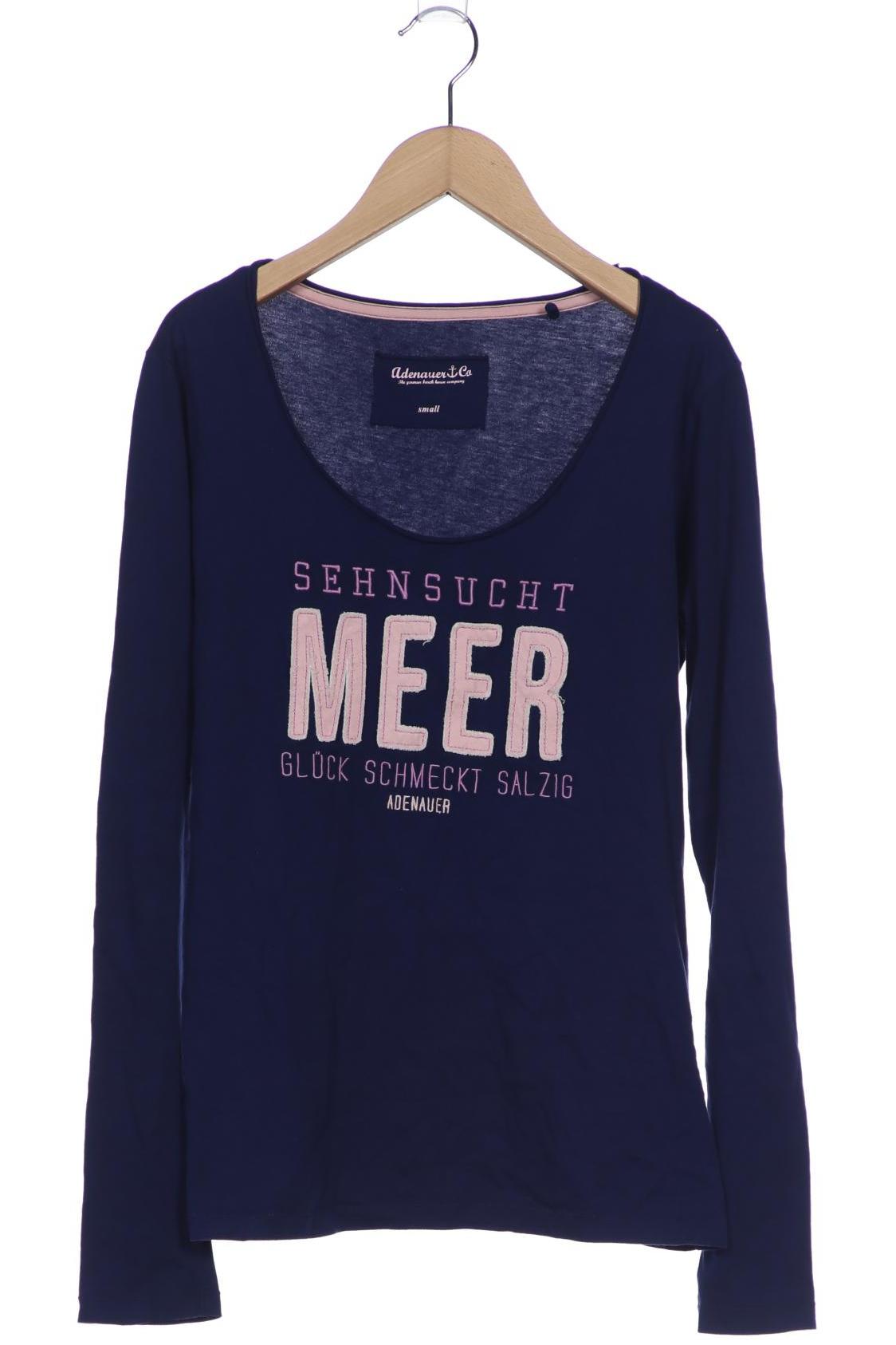 

Adenauer & Co Damen Langarmshirt, blau, Gr. 36