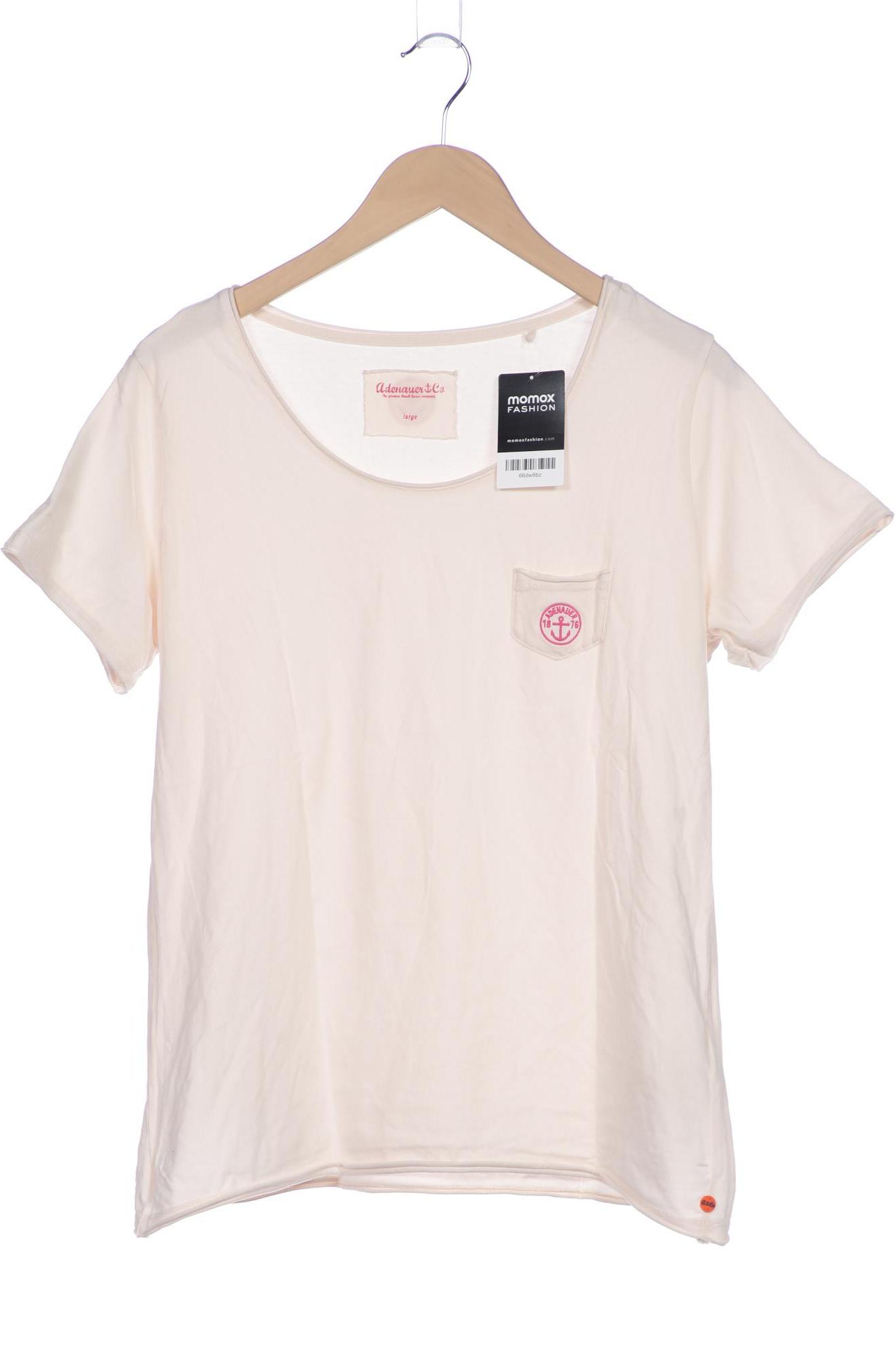 

Adenauer & Co Damen T-Shirt, beige, Gr. 42