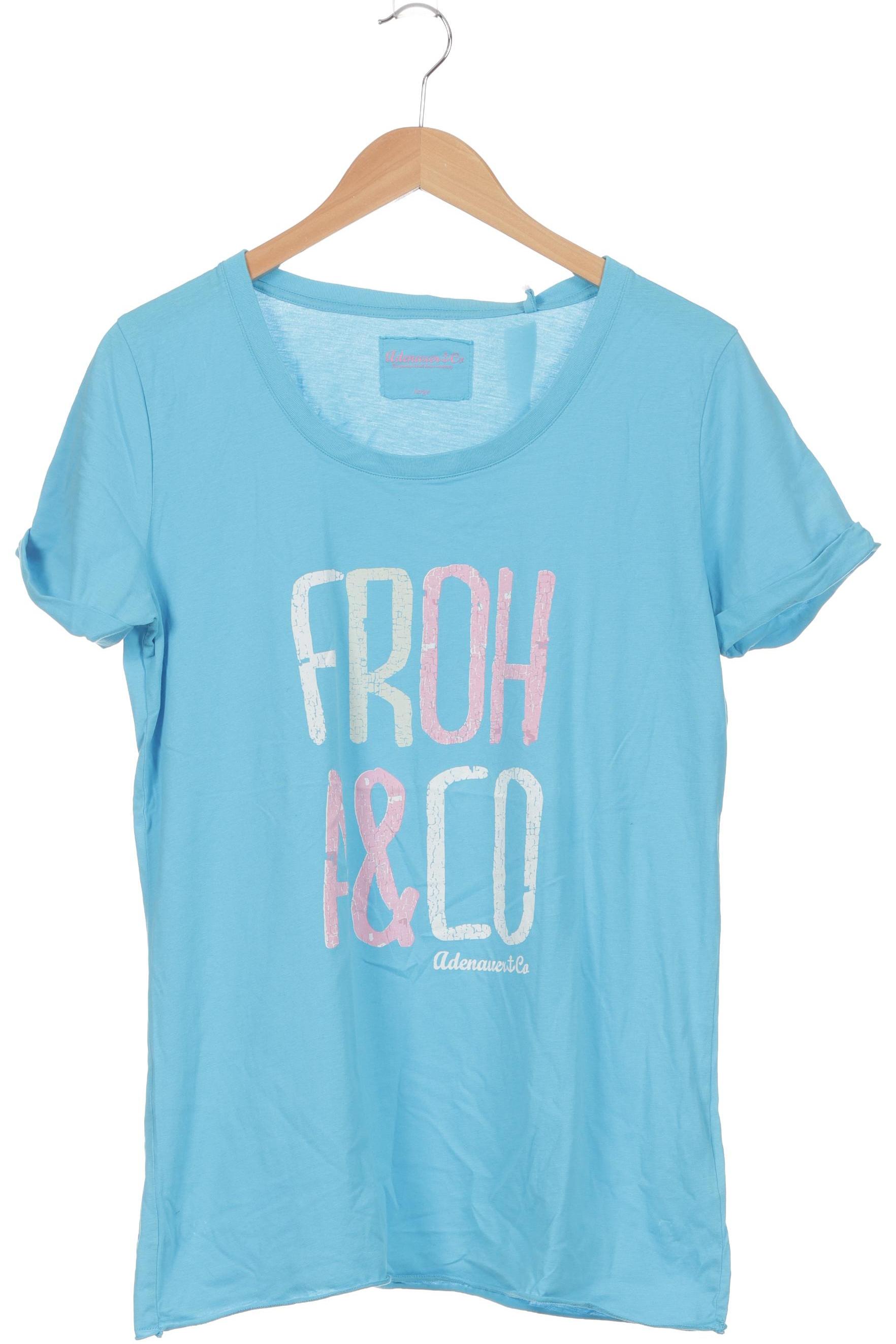 

Adenauer & Co Damen T-Shirt, blau, Gr. 42