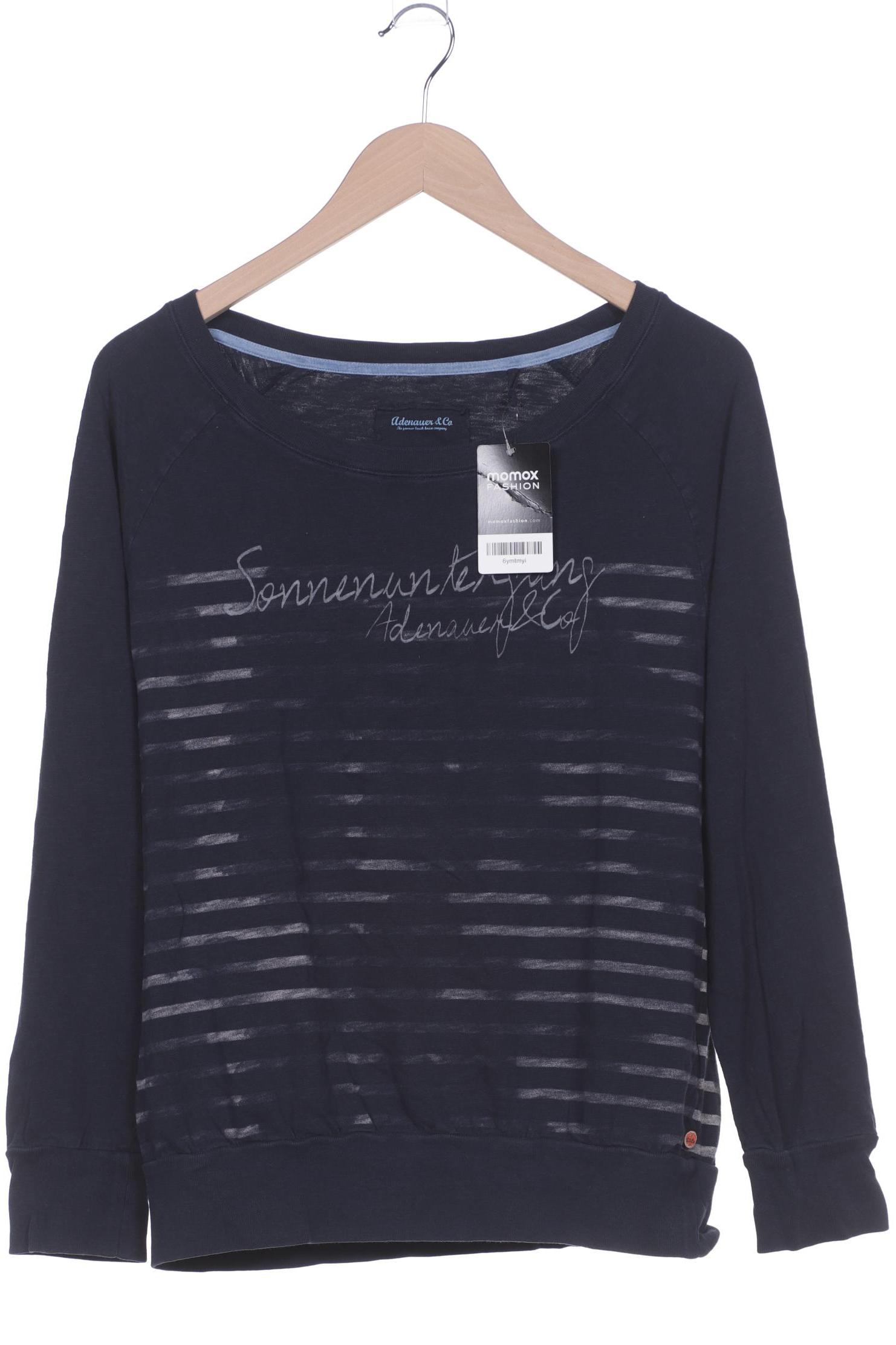 

Adenauer & Co Damen Langarmshirt, marineblau, Gr. 38