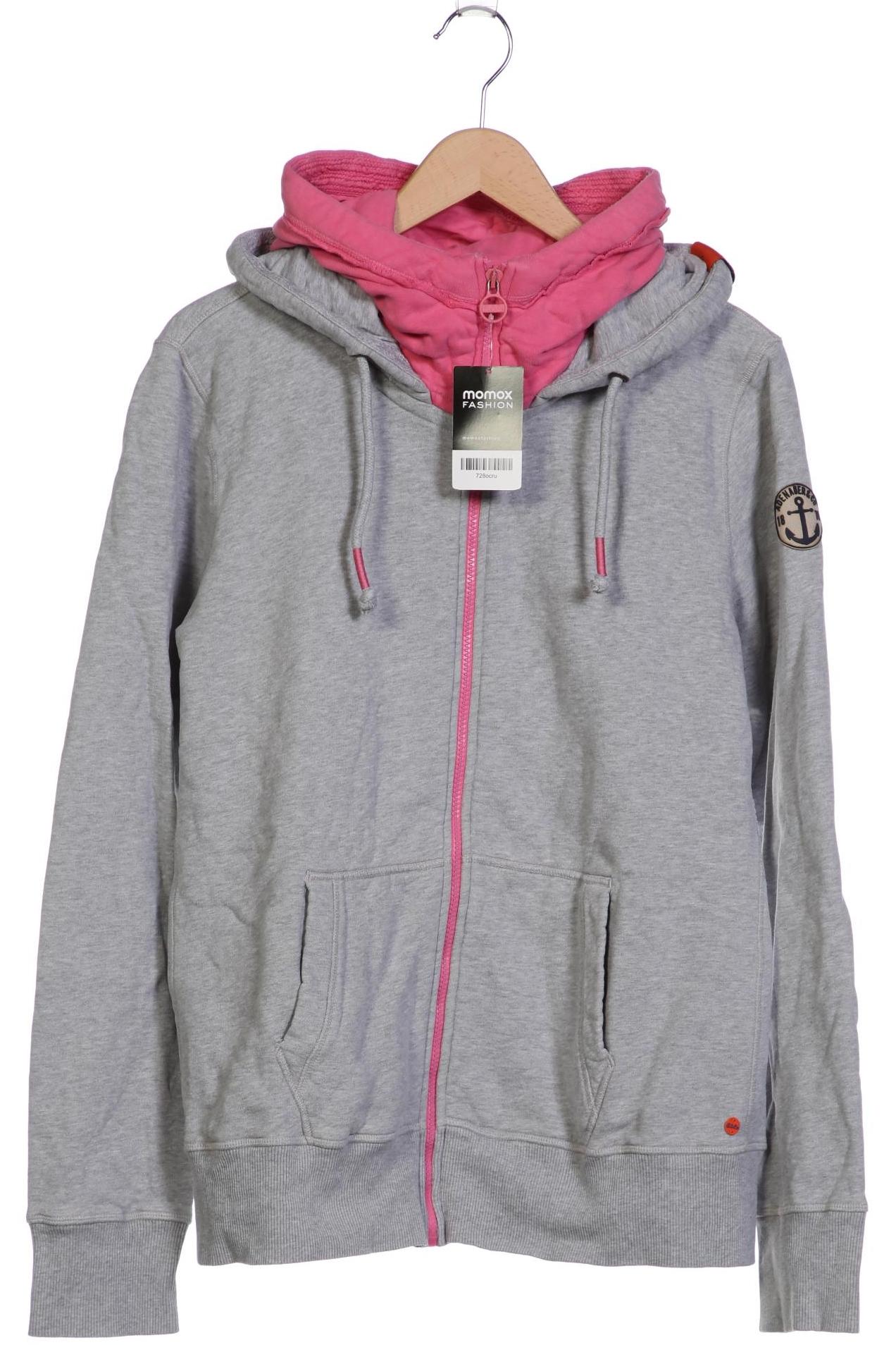 

Adenauer & Co Damen Kapuzenpullover, grau, Gr. 46