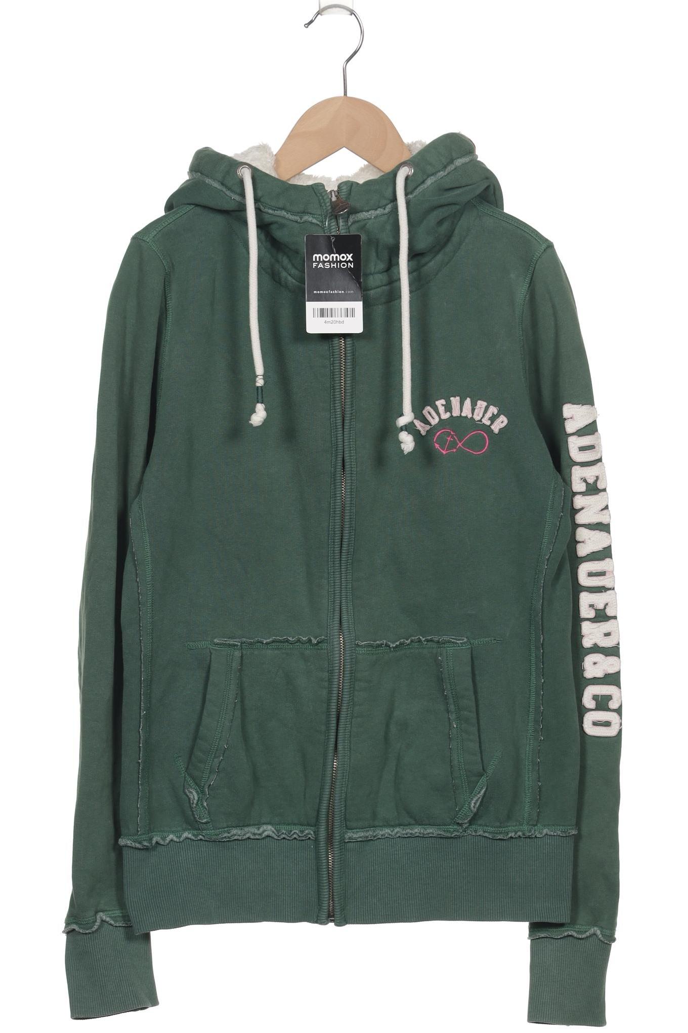 

Adenauer & Co Damen Kapuzenpullover, grün, Gr. 38