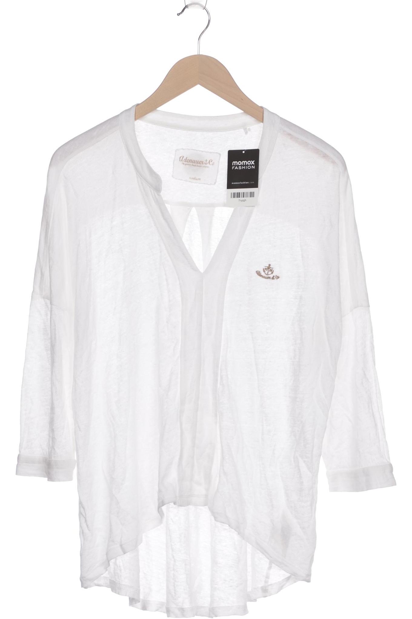 

Adenauer & Co Damen Langarmshirt, weiß, Gr. 38