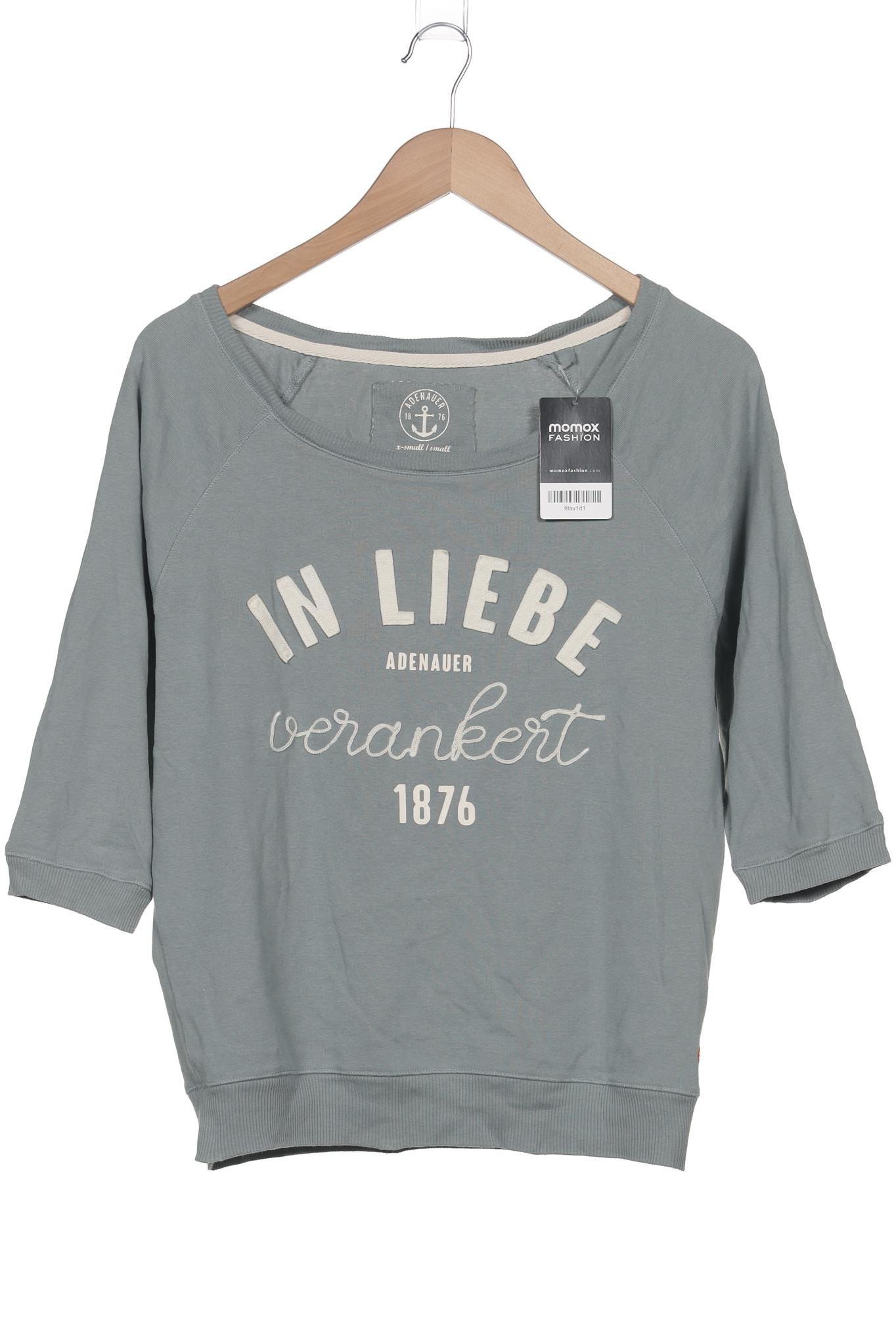 

Adenauer & Co Damen Sweatshirt, türkis, Gr. 34