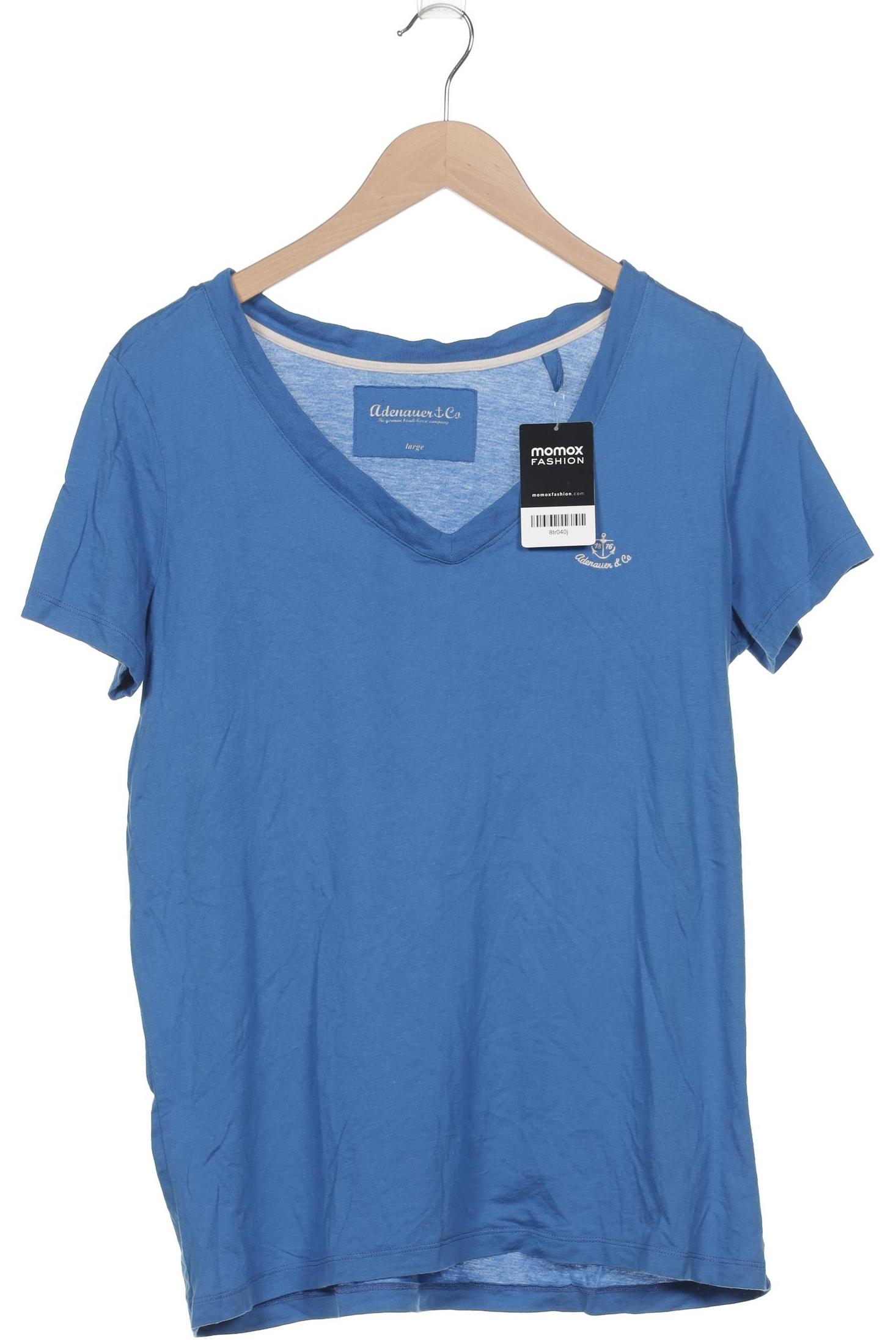 

Adenauer & Co Damen T-Shirt, blau, Gr. 42