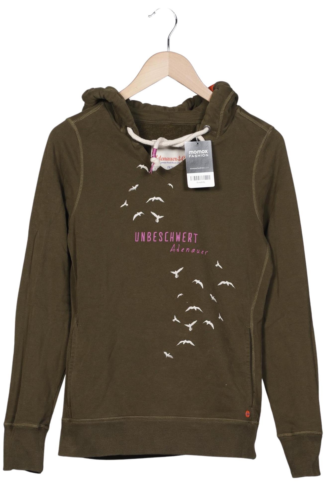 

Adenauer & Co Damen Kapuzenpullover, grün, Gr. 38