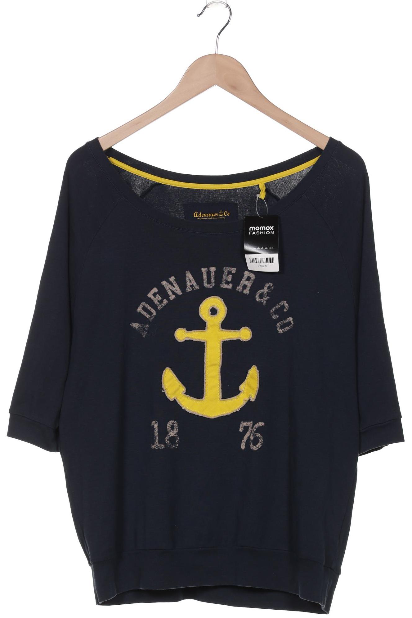 

Adenauer & Co Damen Langarmshirt, marineblau, Gr. 38