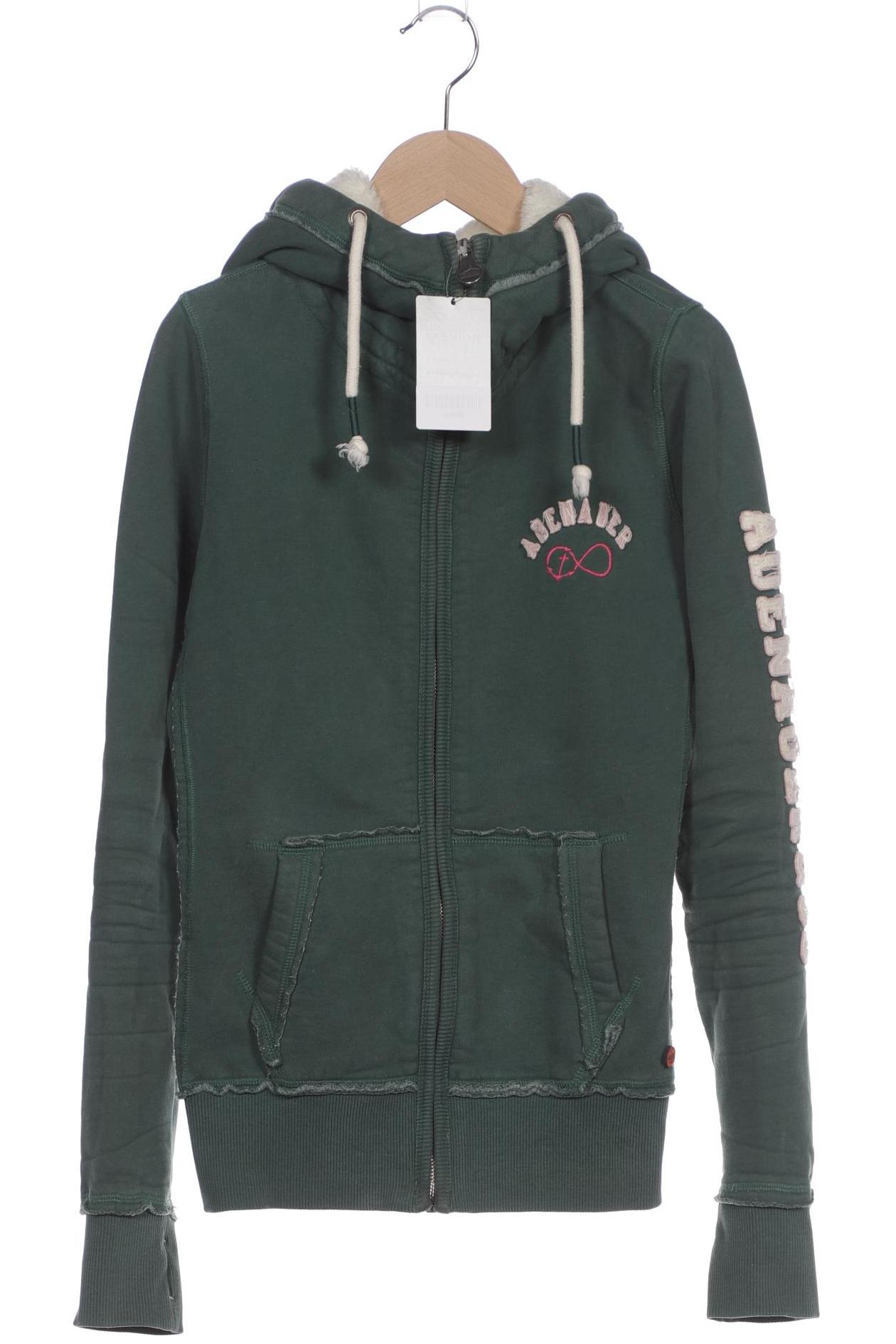 

Adenauer & Co Damen Kapuzenpullover, grün, Gr. 36
