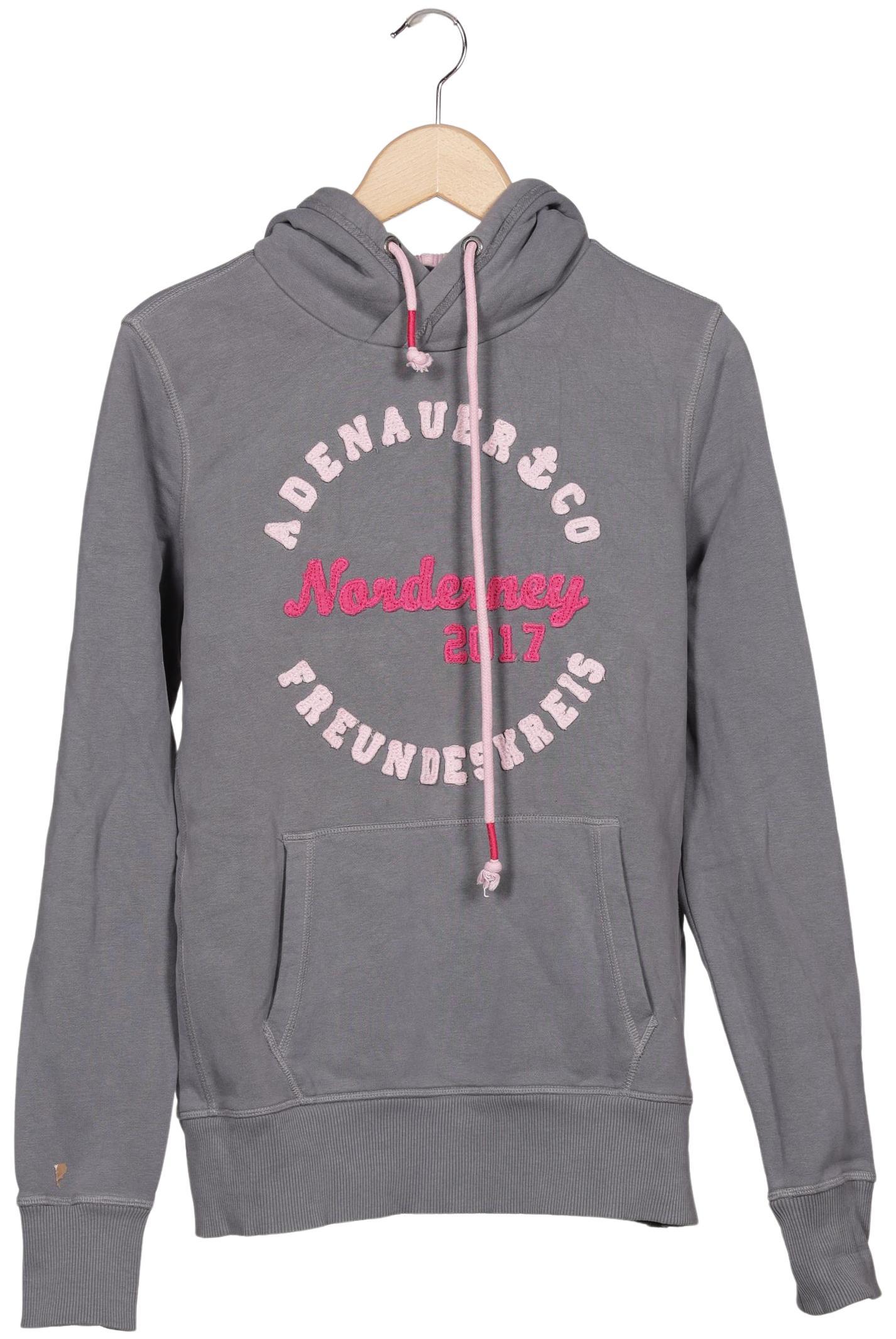 

Adenauer & Co Damen Kapuzenpullover, grau, Gr. 42