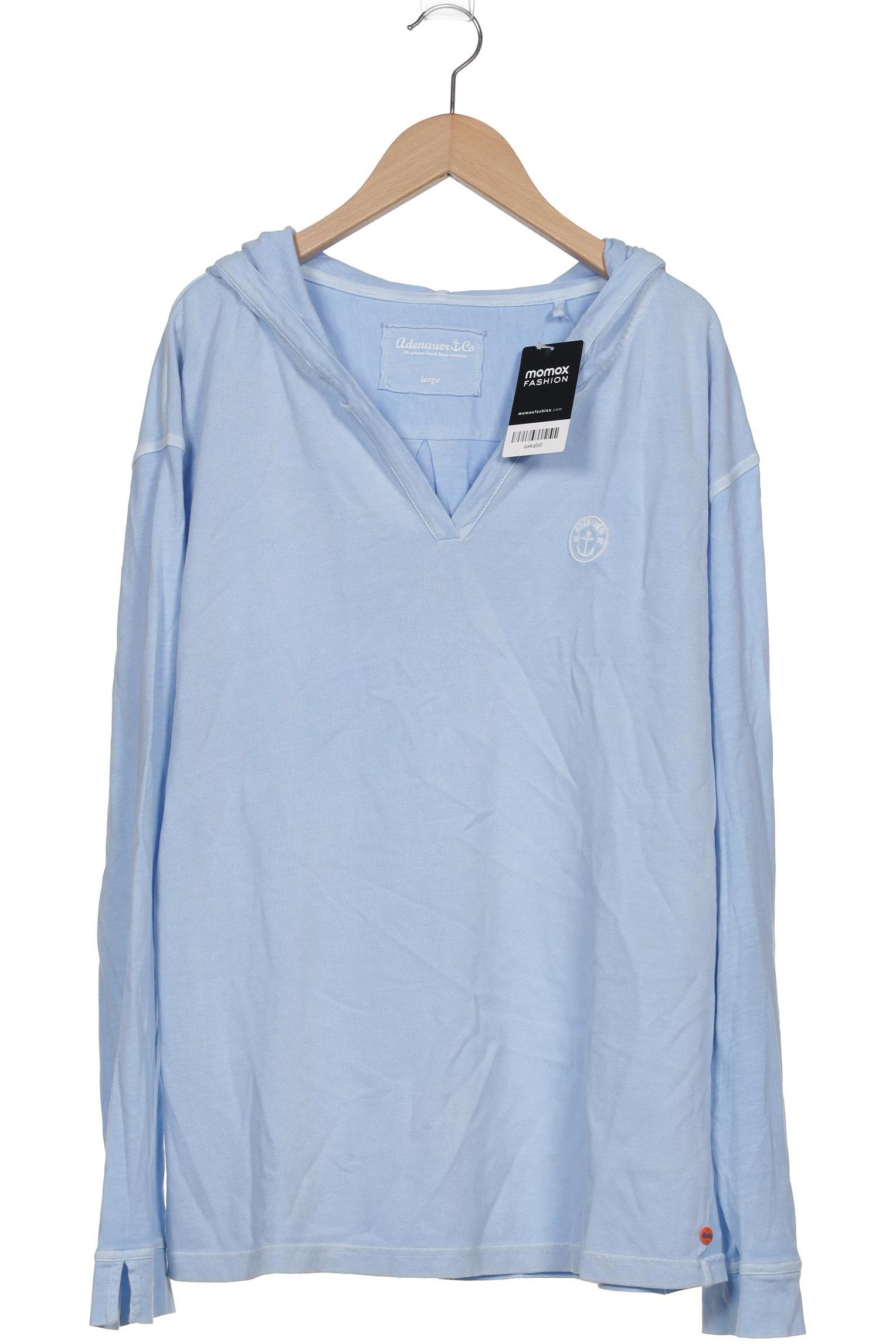 

Adenauer & Co Damen Kapuzenpullover, hellblau, Gr. 42