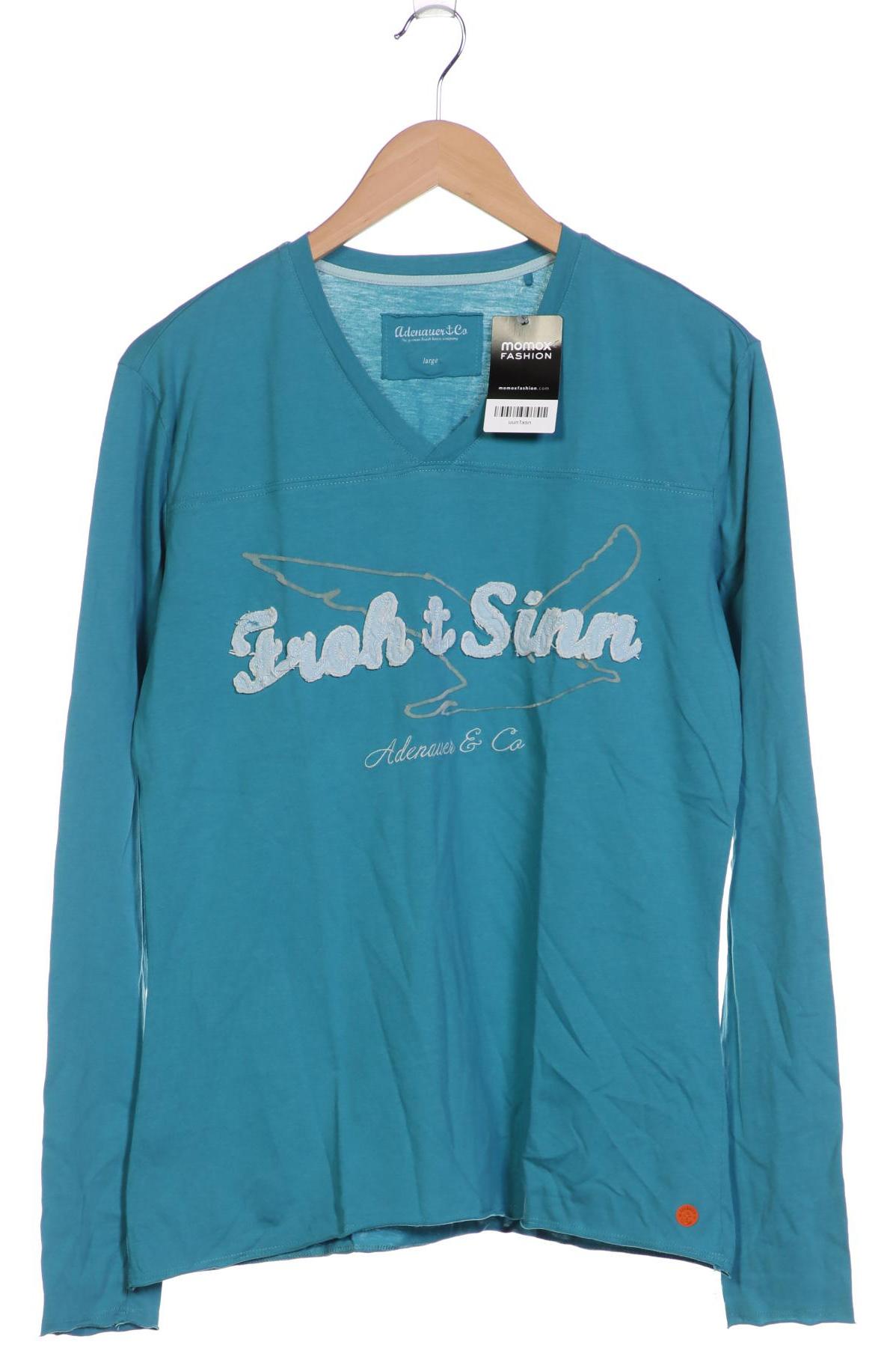 

Adenauer & Co Damen Langarmshirt, türkis, Gr. 42