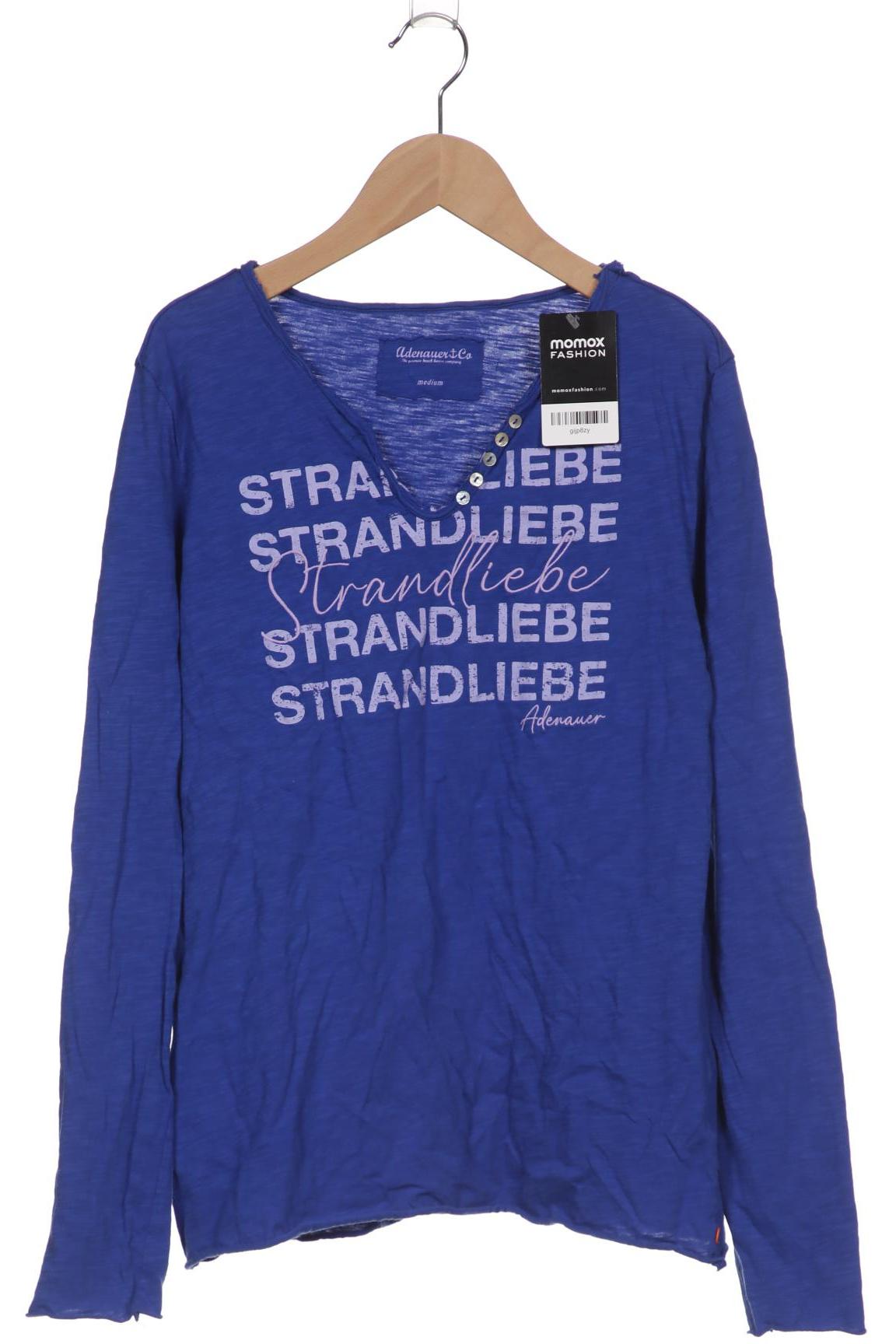 

Adenauer & Co Damen Langarmshirt, blau, Gr. 38
