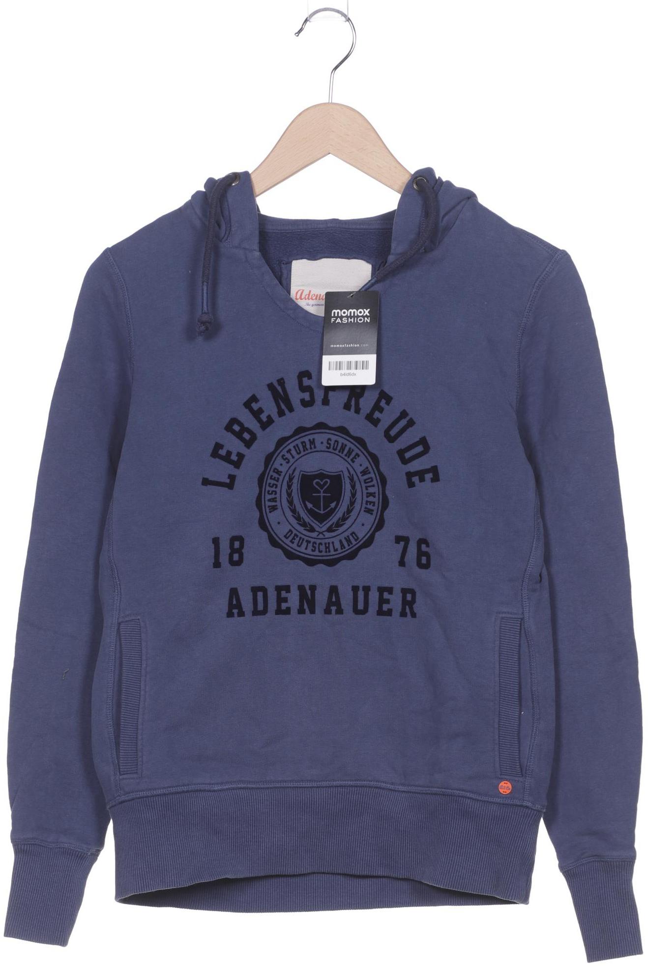 

Adenauer & Co Damen Kapuzenpullover, blau, Gr. 36
