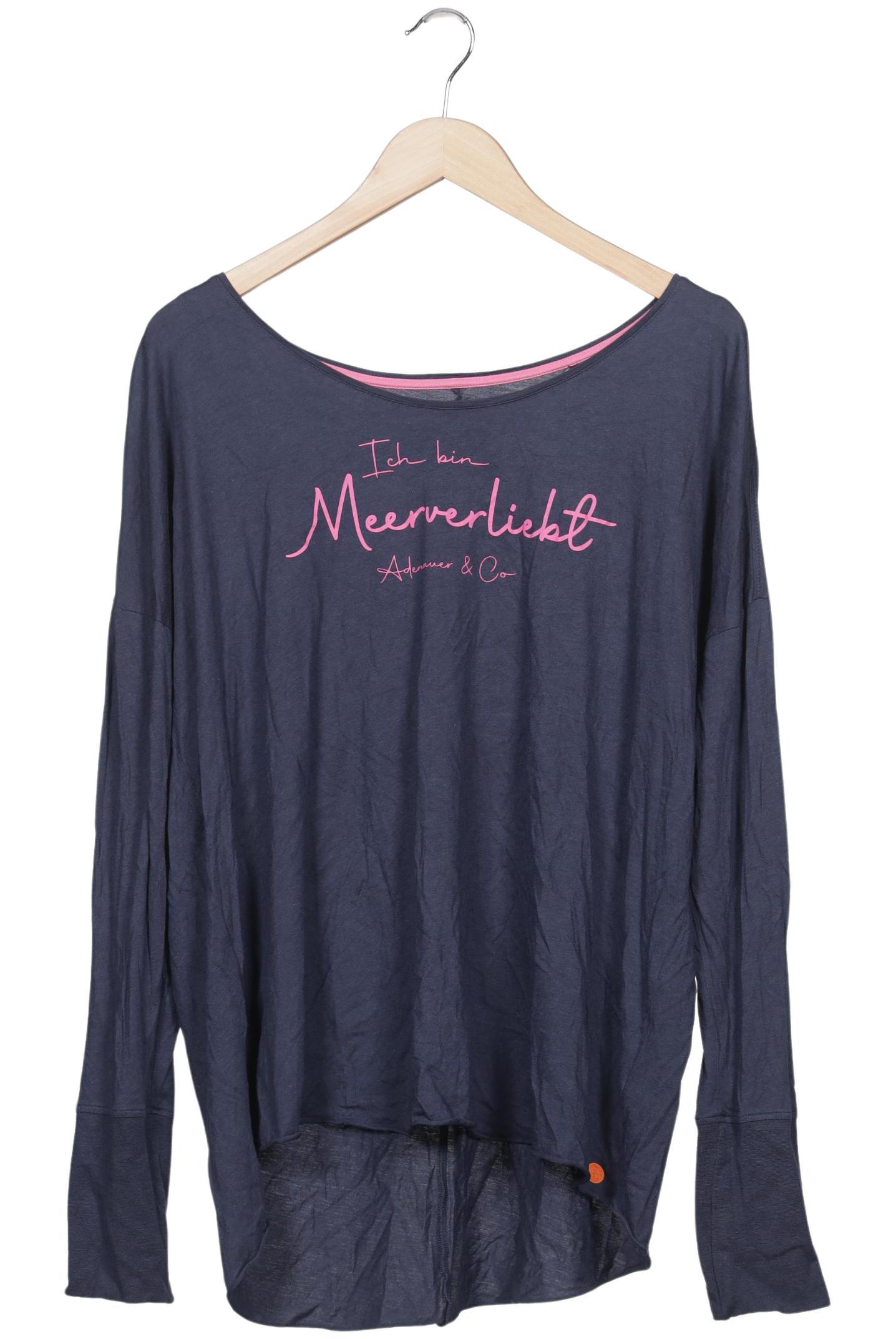 

Adenauer & Co Damen Langarmshirt, marineblau, Gr. 42