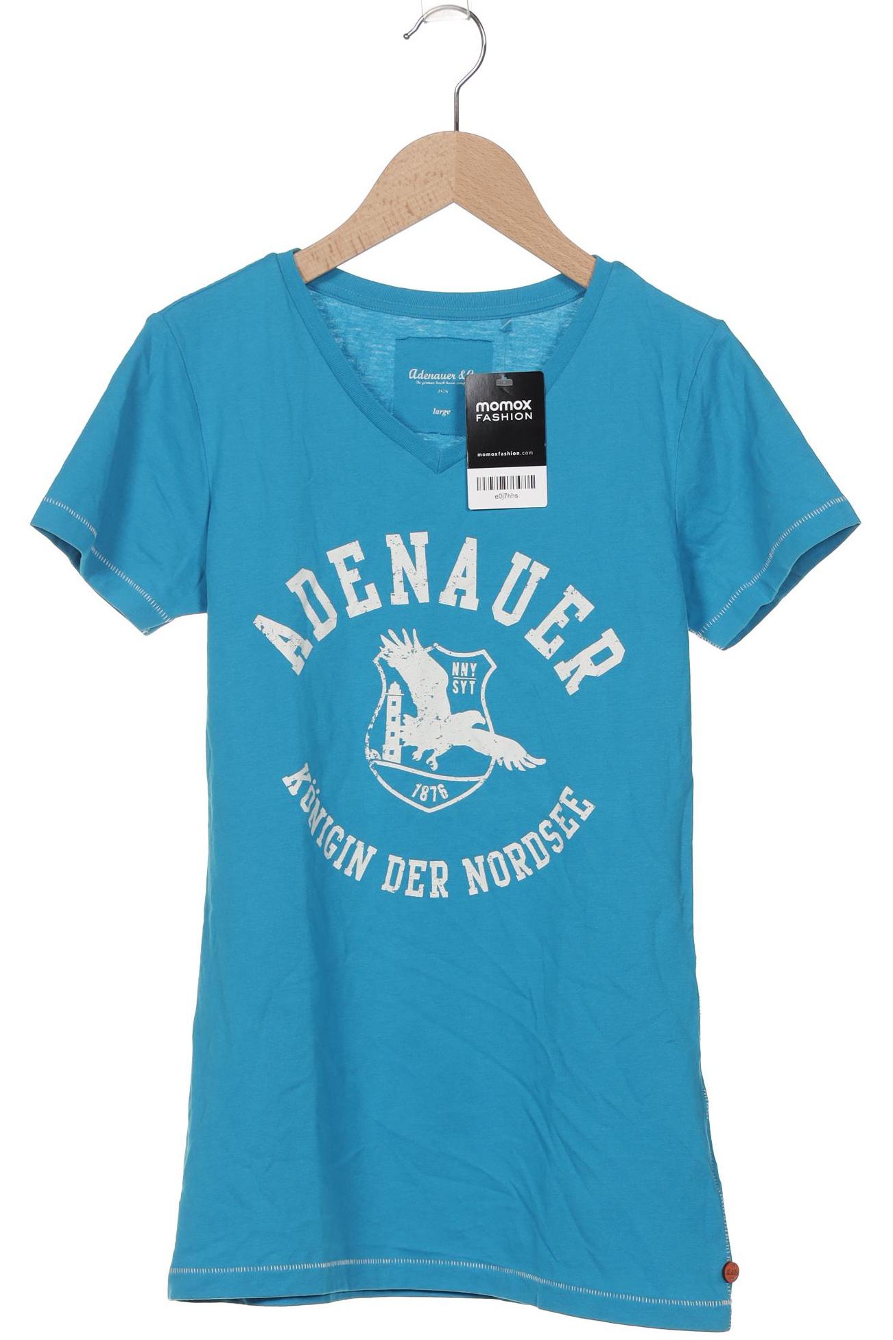 

Adenauer & Co Damen T-Shirt, blau, Gr. 42
