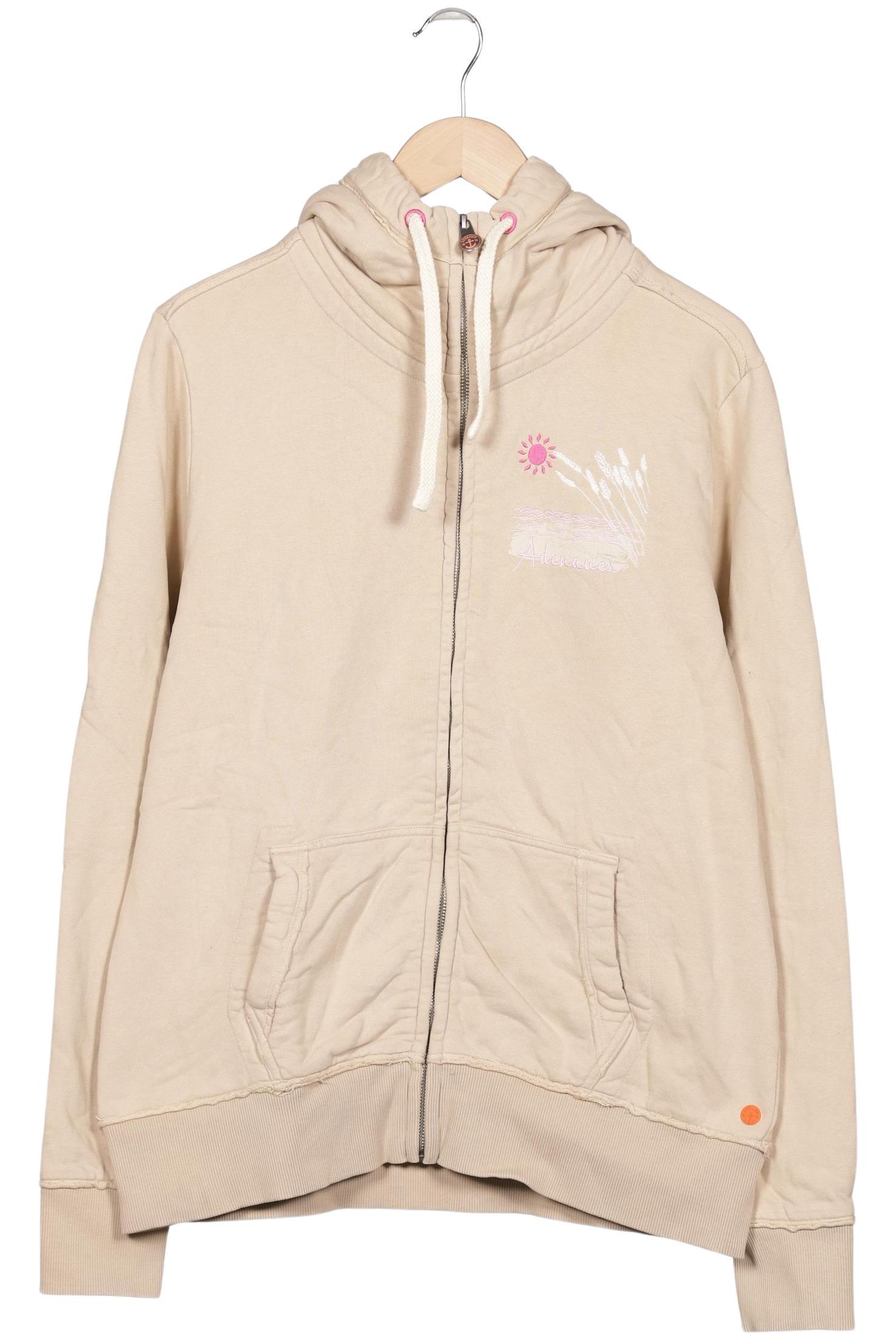 

Adenauer & Co Damen Kapuzenpullover, beige, Gr. 44