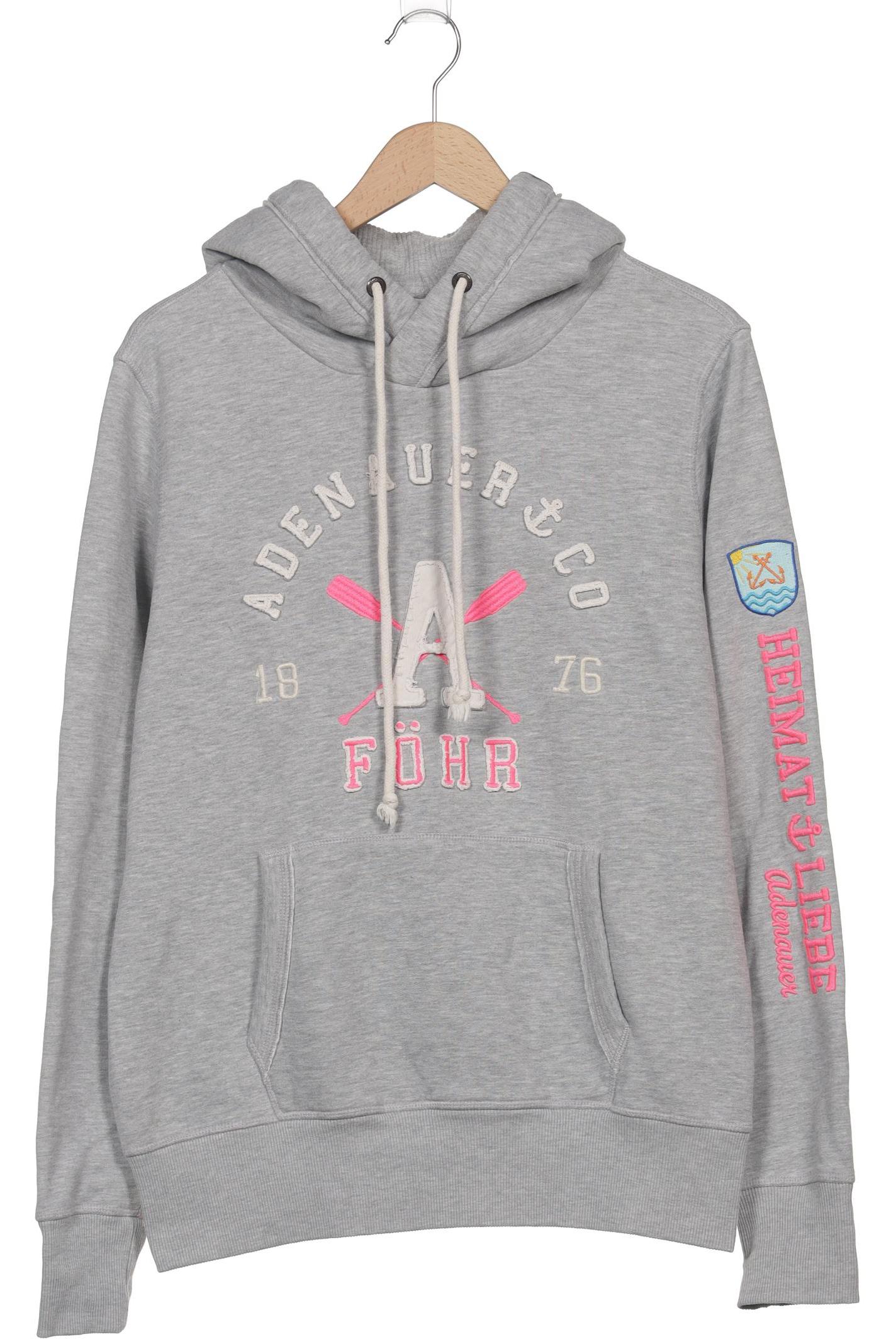

Adenauer & Co Damen Kapuzenpullover, grau, Gr. 44