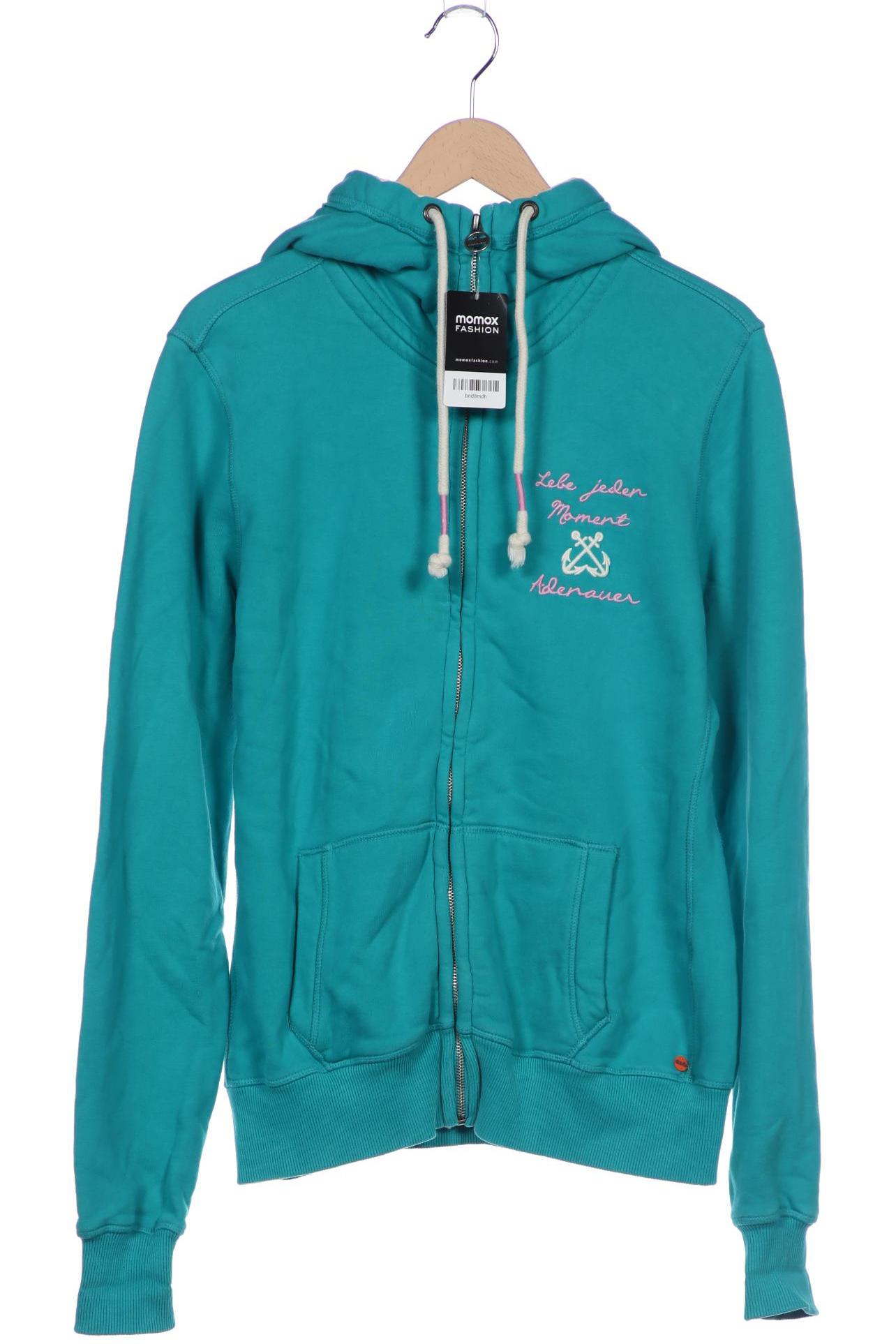 

Adenauer & Co Damen Kapuzenpullover, türkis, Gr. 44